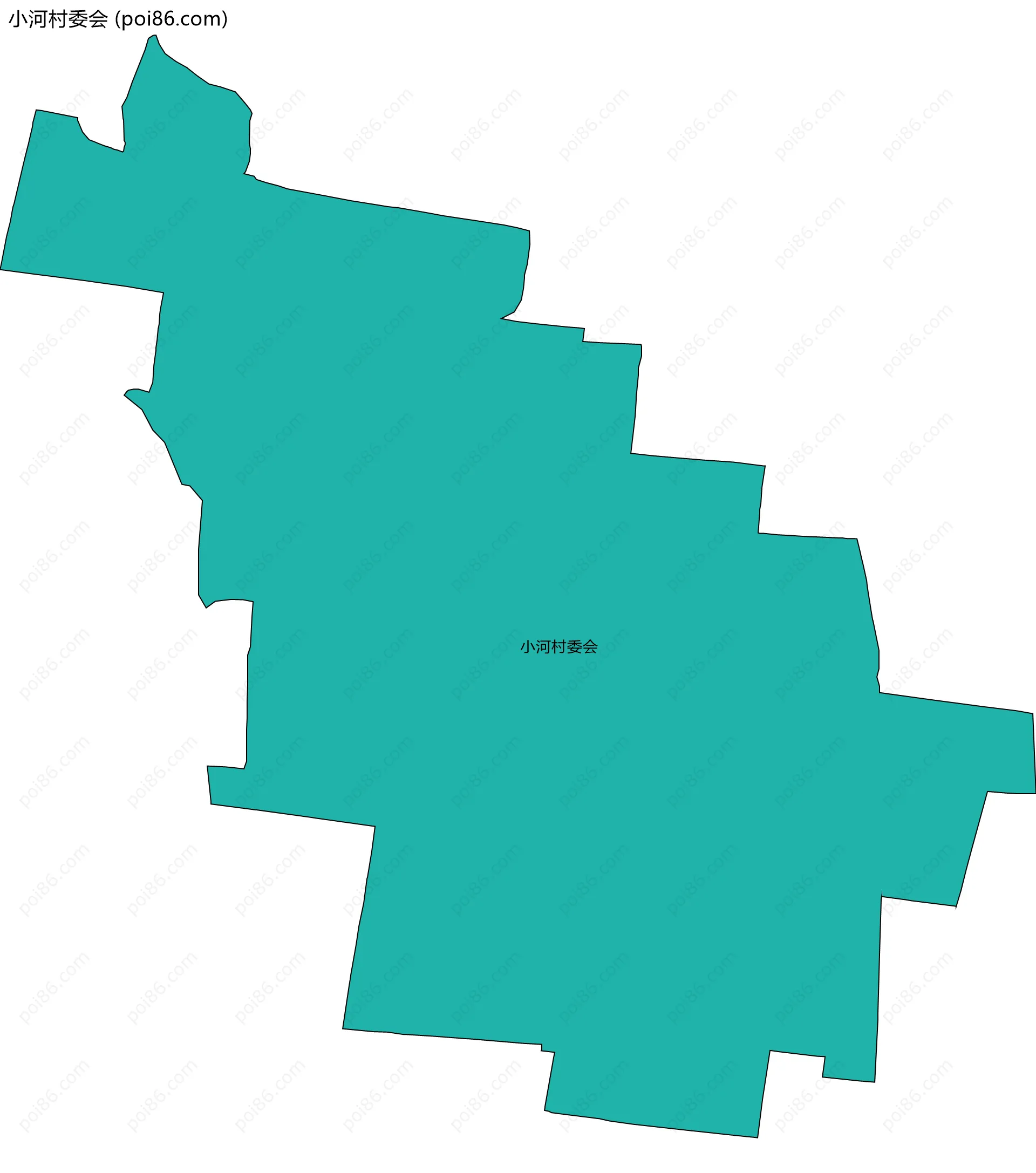 小河村委会边界地图