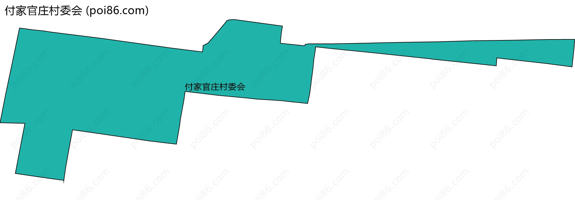 付家官庄村委会边界地图