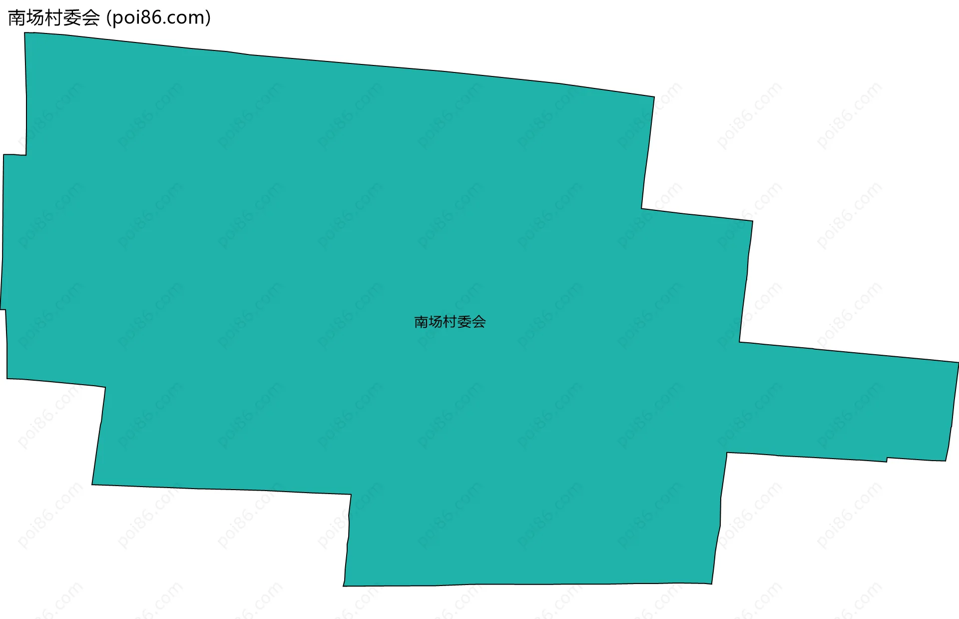 南场村委会边界地图