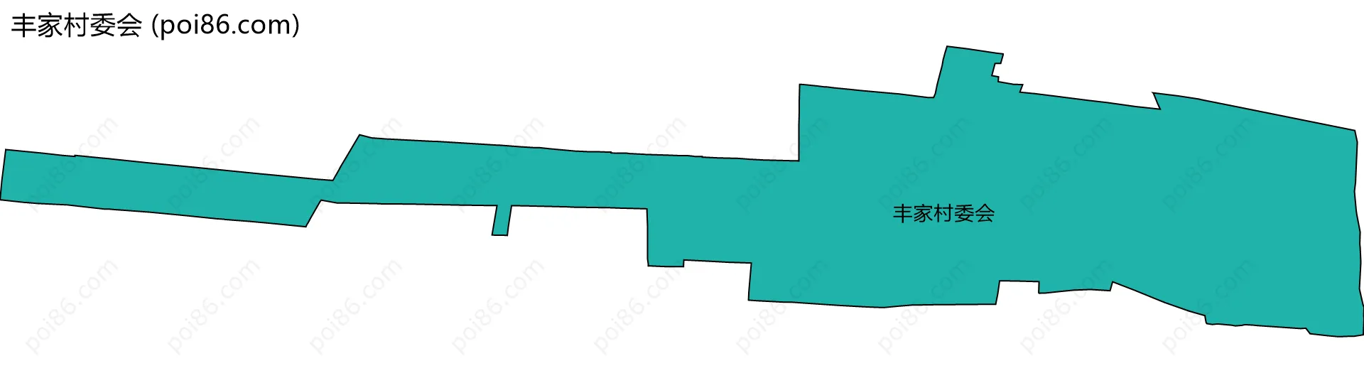 丰家村委会边界地图