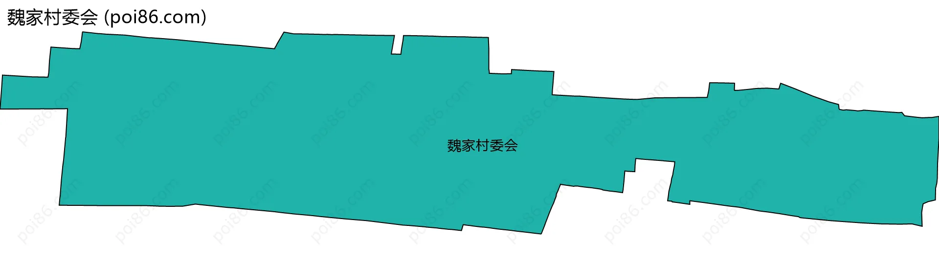 魏家村委会边界地图