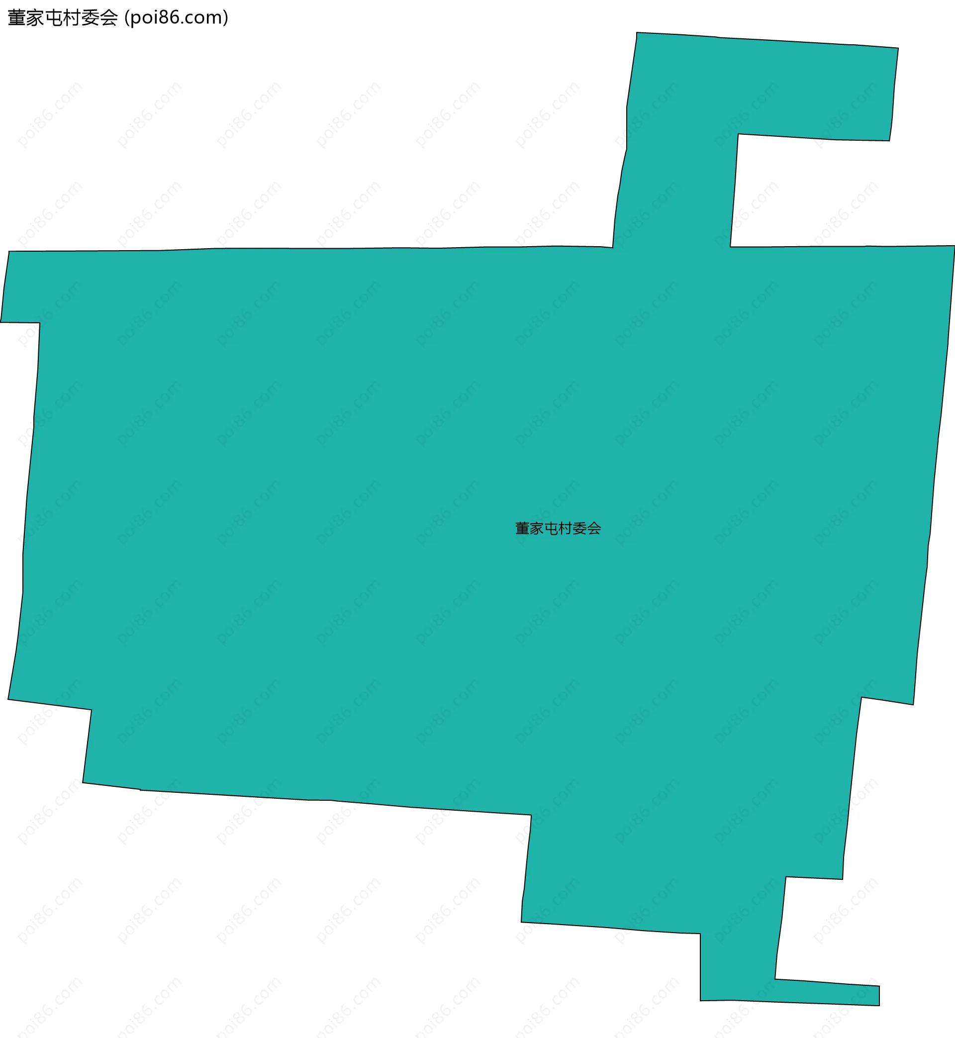 董家屯村委会边界地图