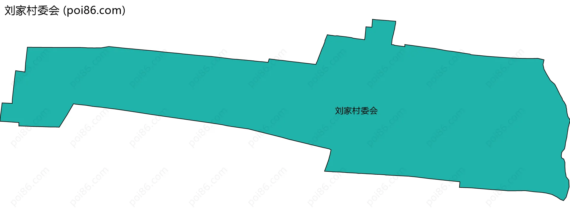 刘家村委会边界地图