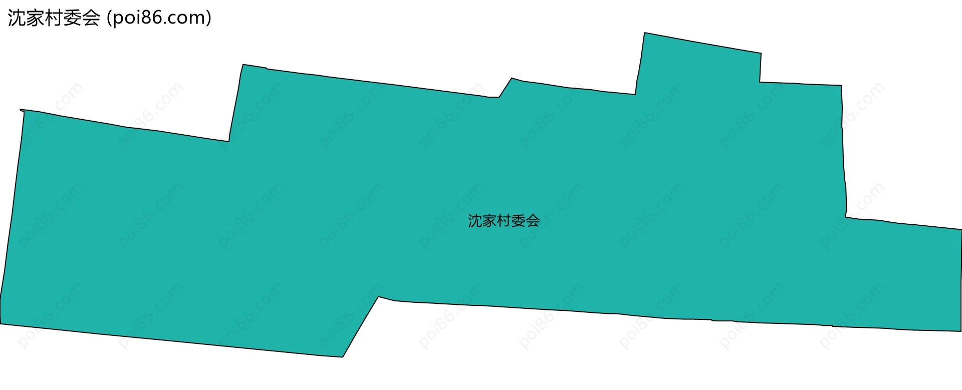 沈家村委会边界地图