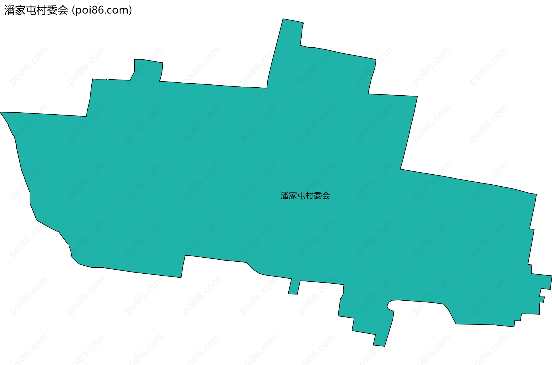 潘家屯村委会边界地图