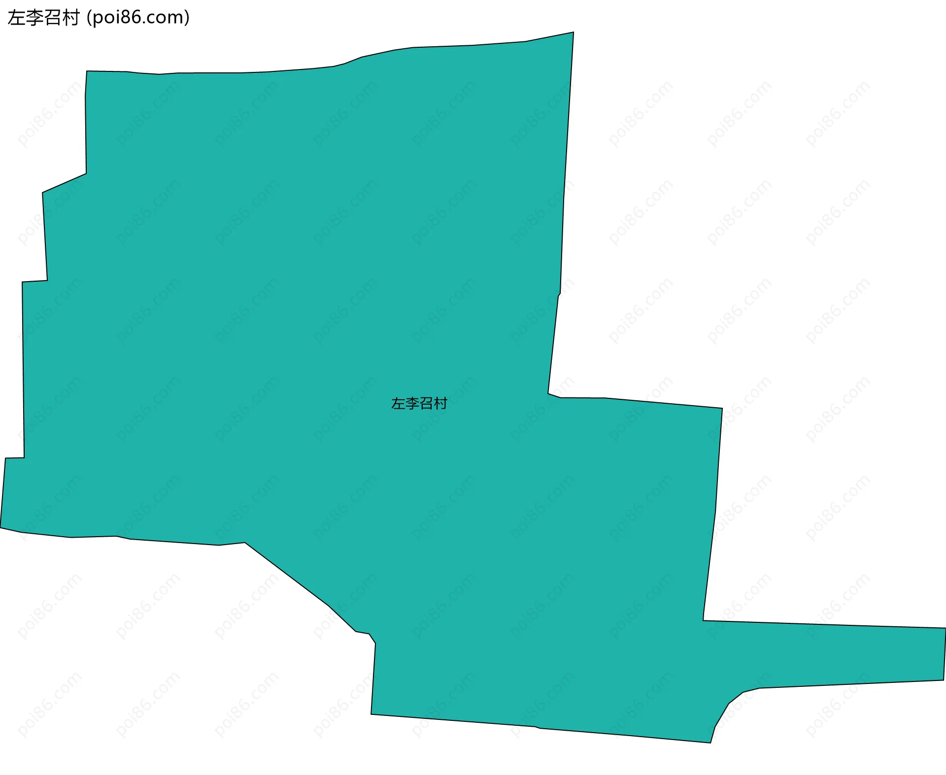 左李召村边界地图