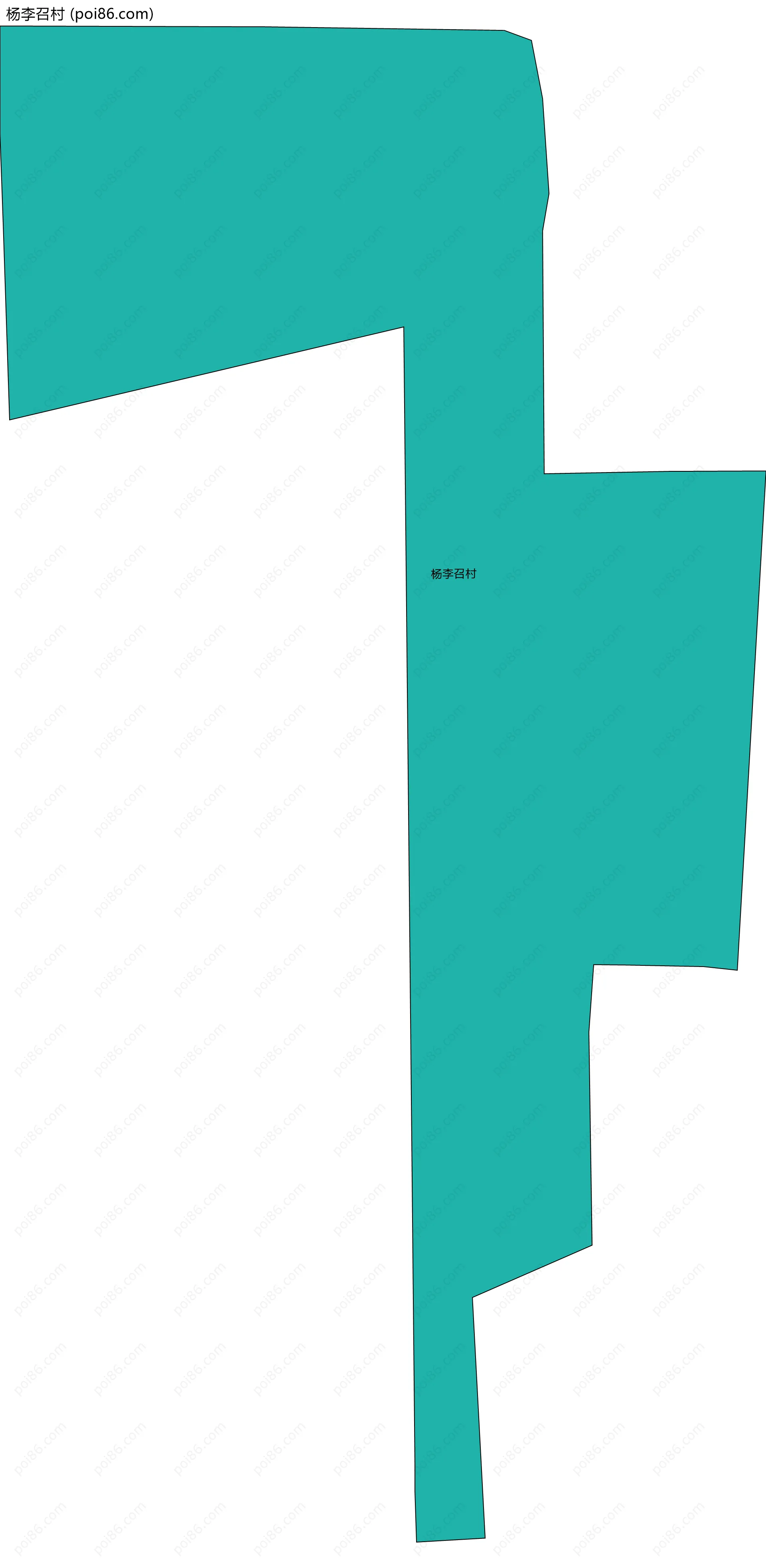 杨李召村边界地图