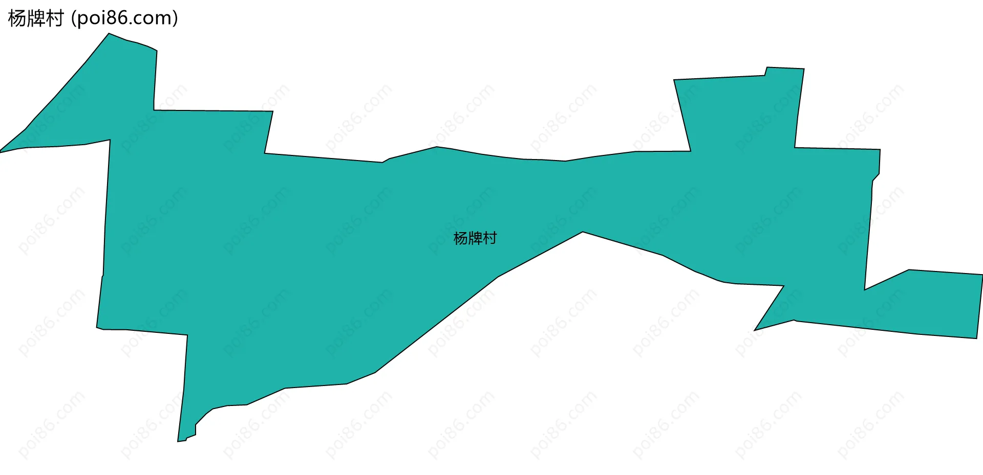 杨牌村边界地图