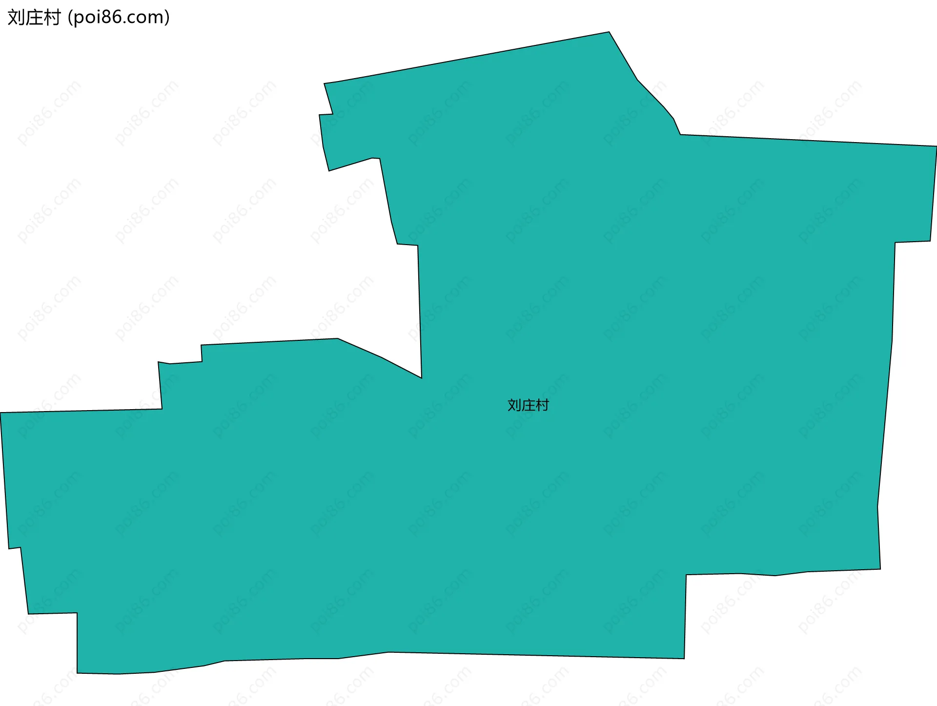 刘庄村边界地图
