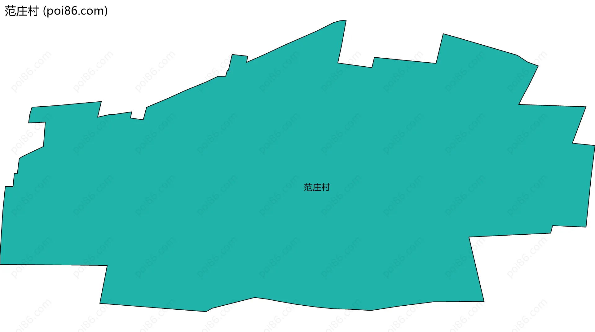 范庄村边界地图