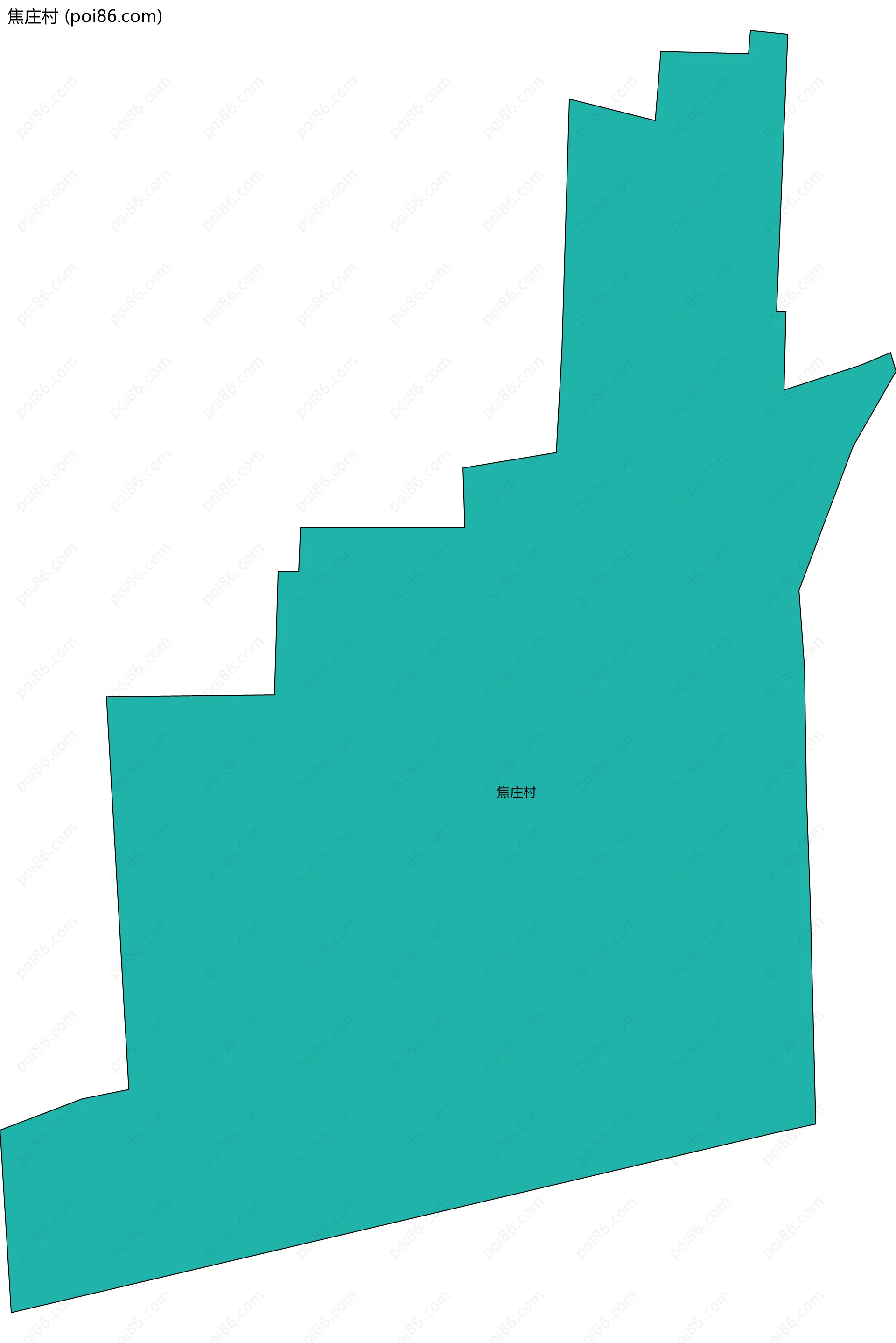 焦庄村边界地图