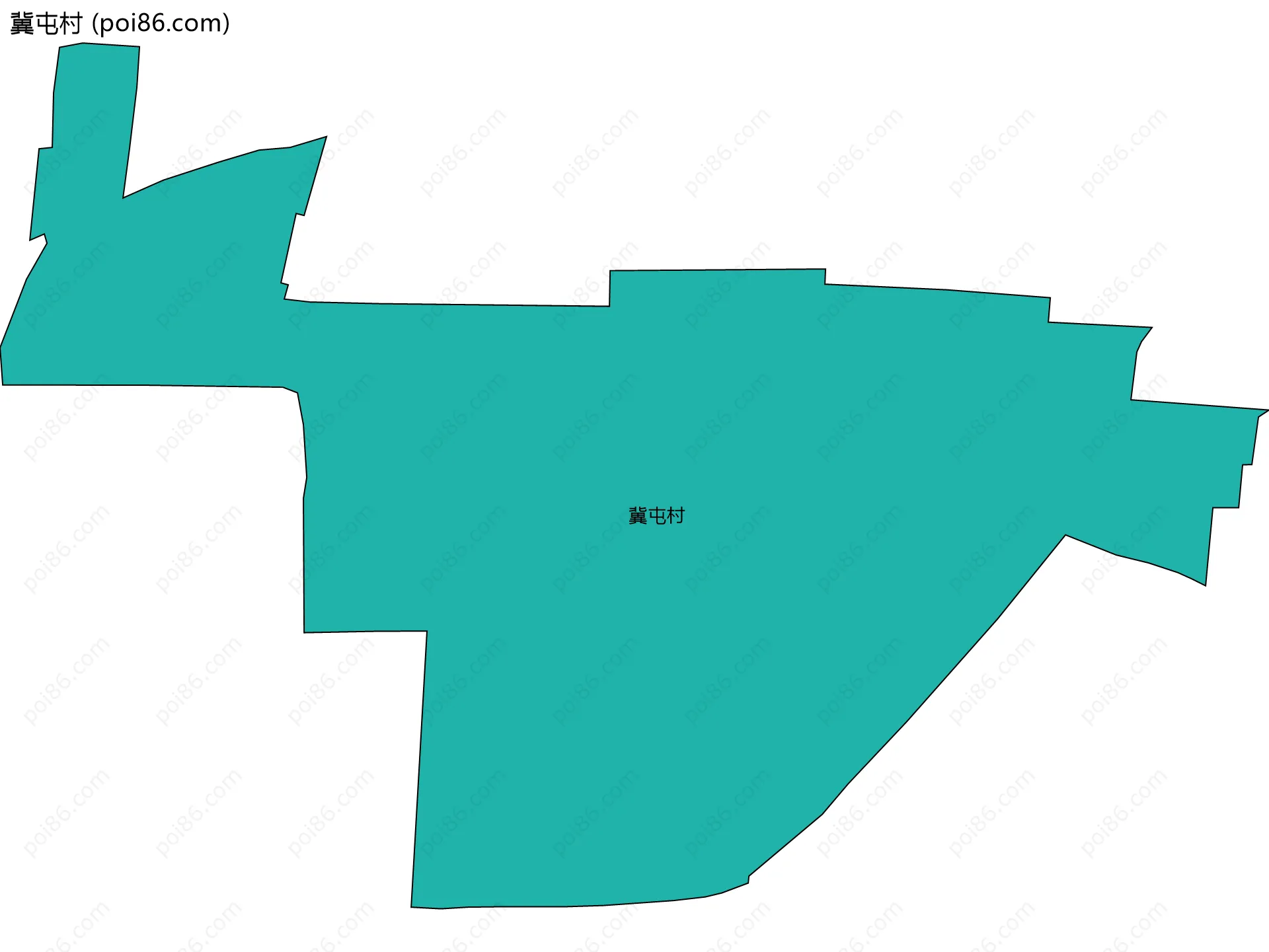 冀屯村边界地图