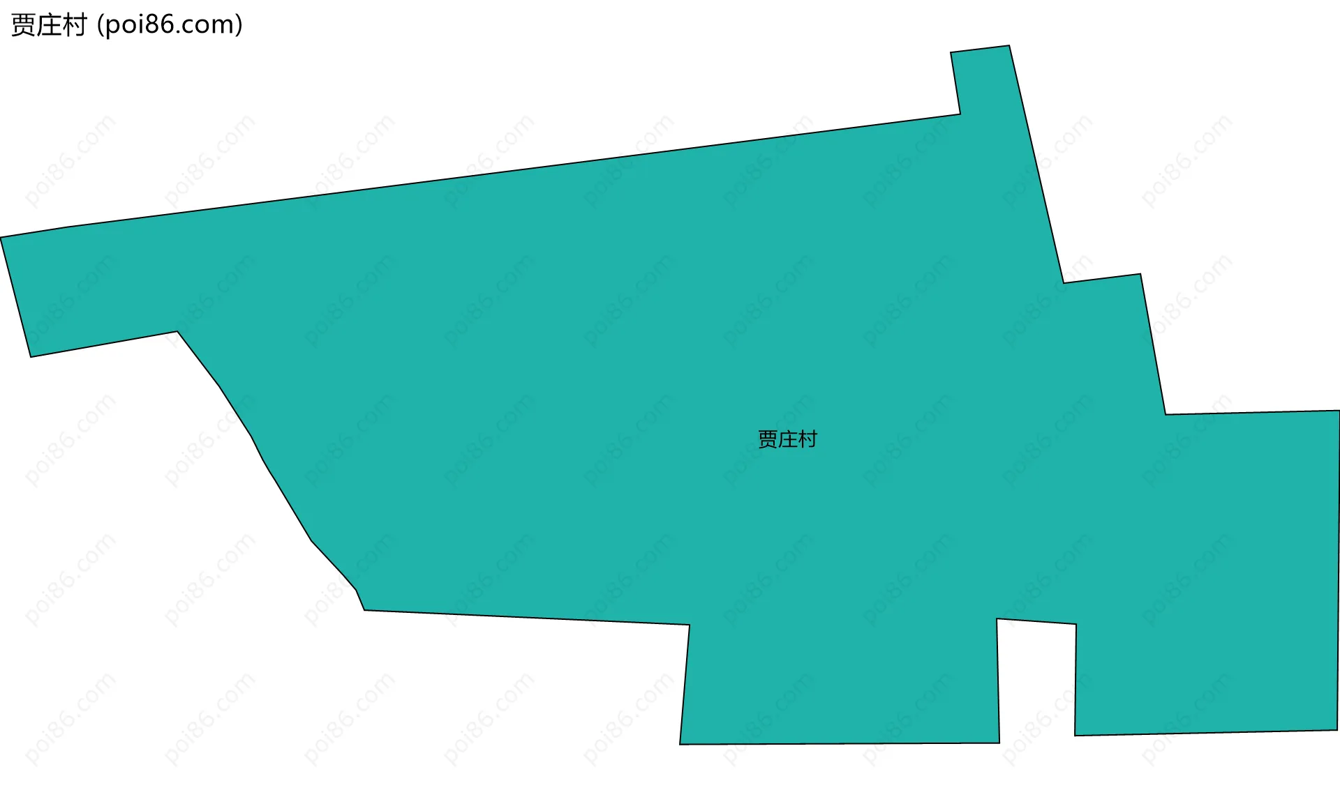贾庄村边界地图