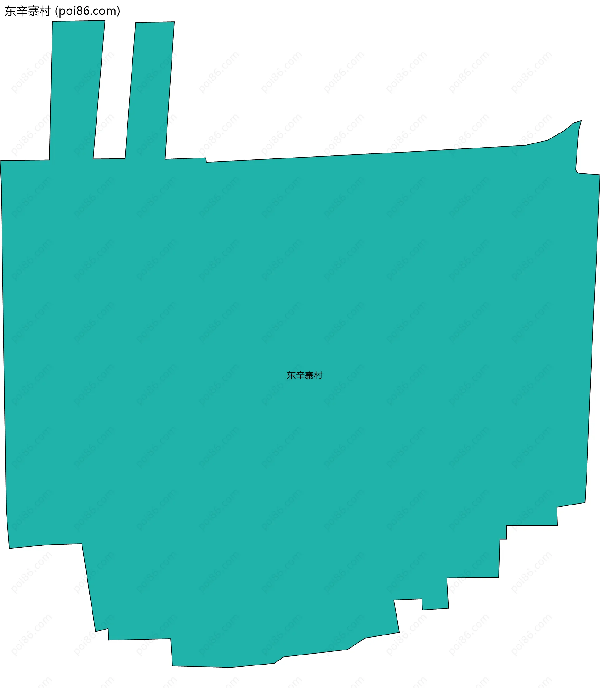 东辛寨村边界地图