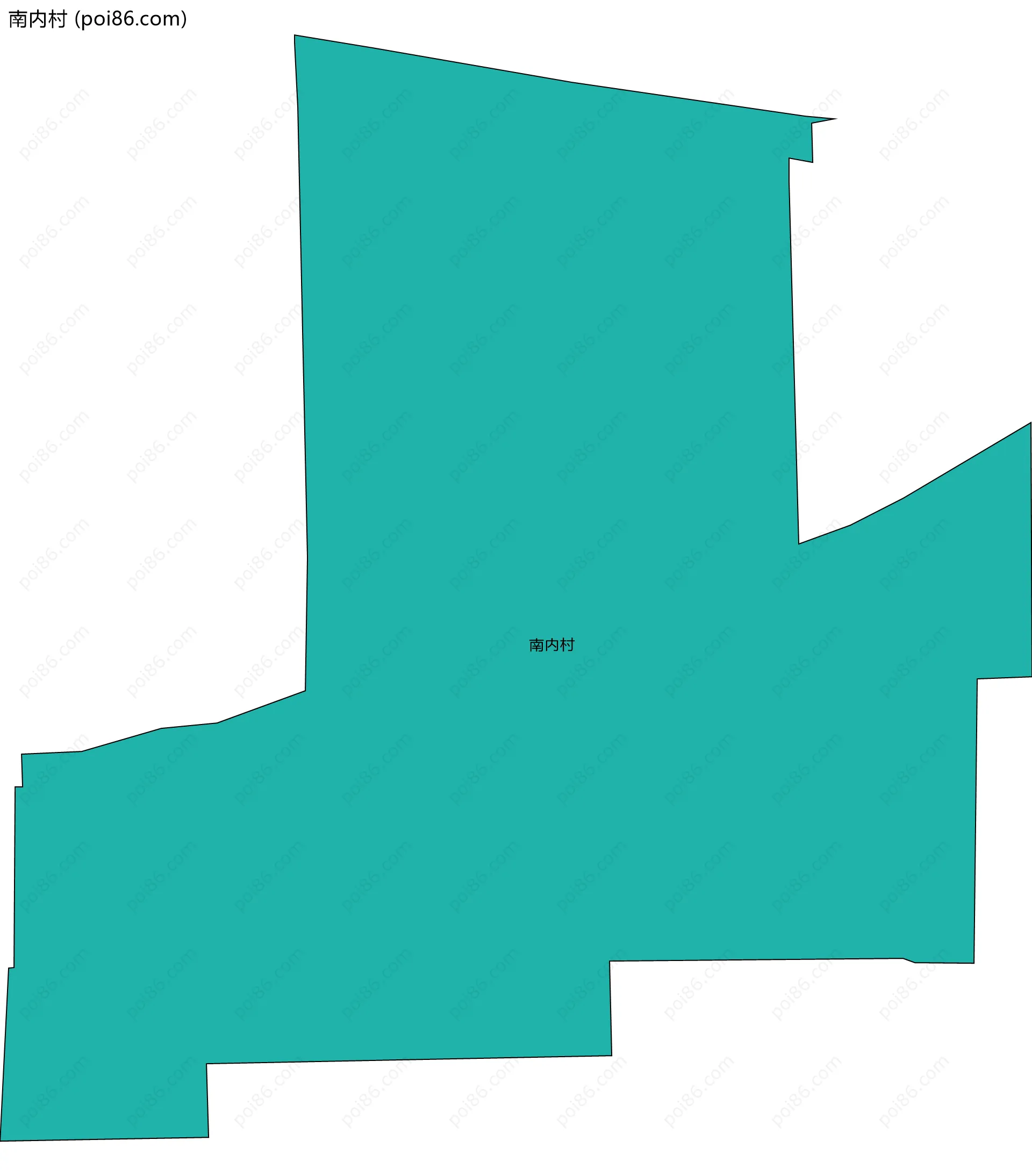南内村边界地图