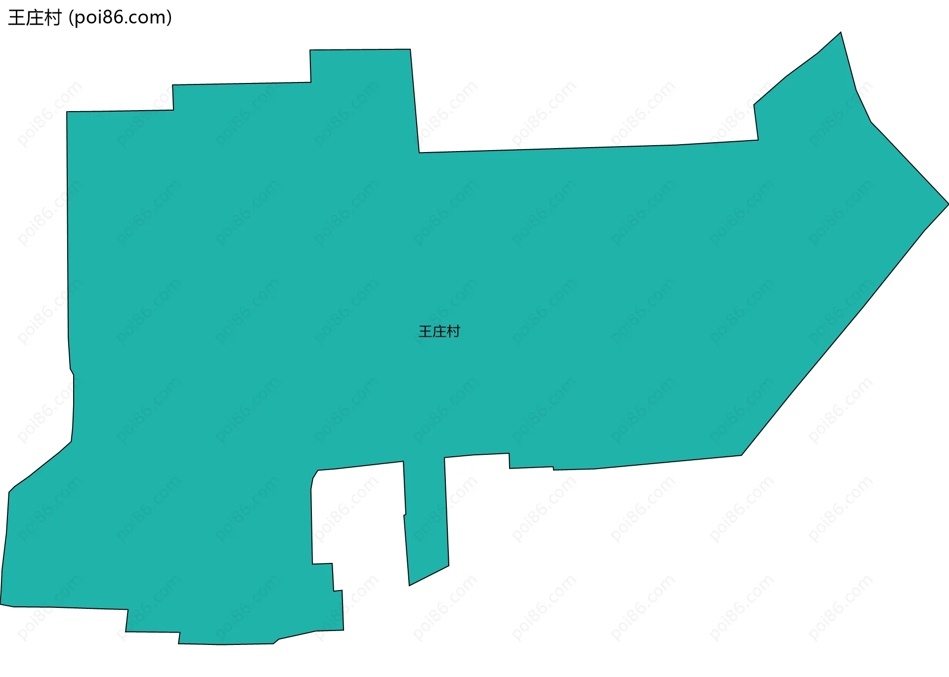 王庄村边界地图
