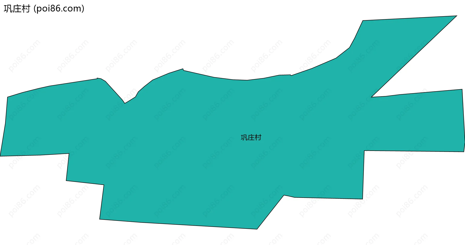 巩庄村边界地图