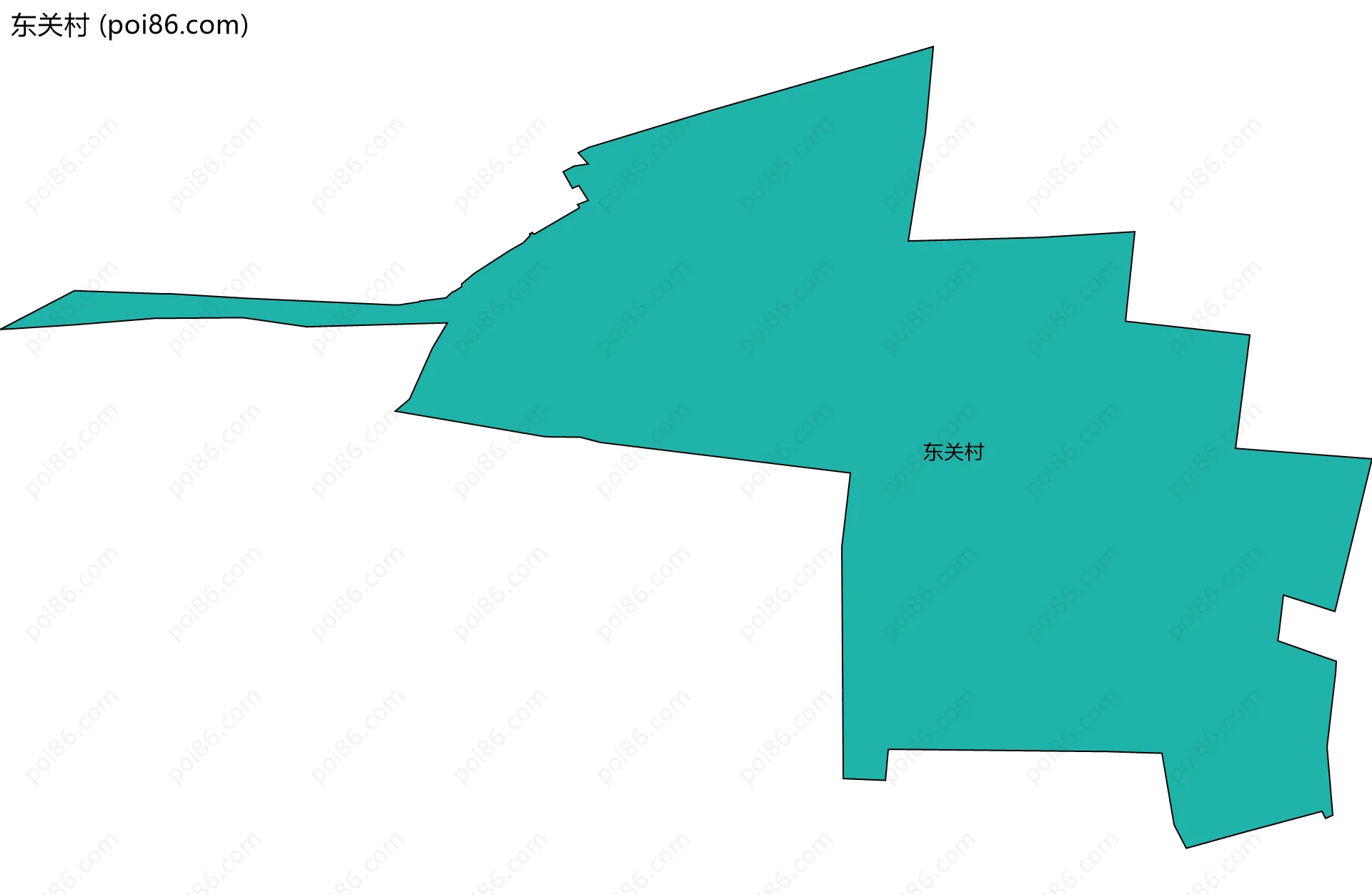 东关村边界地图