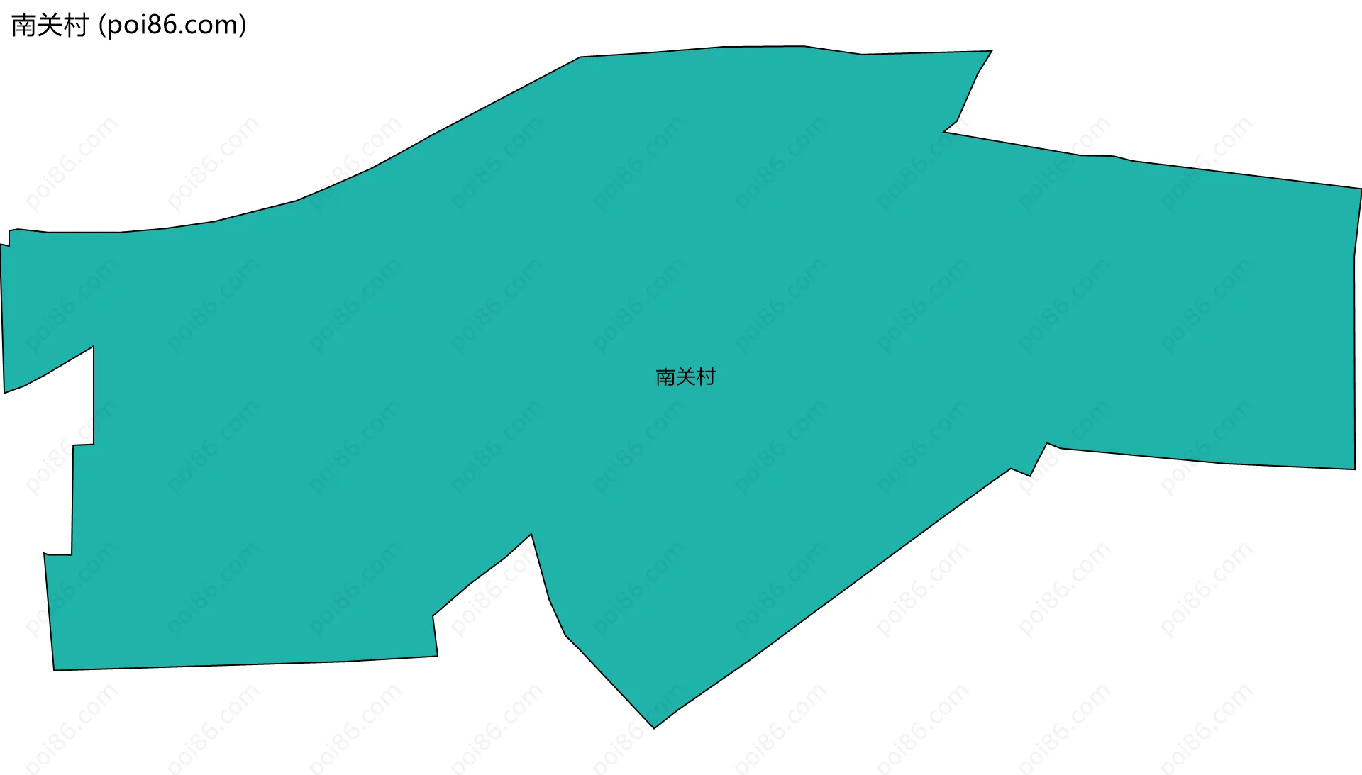 南关村边界地图