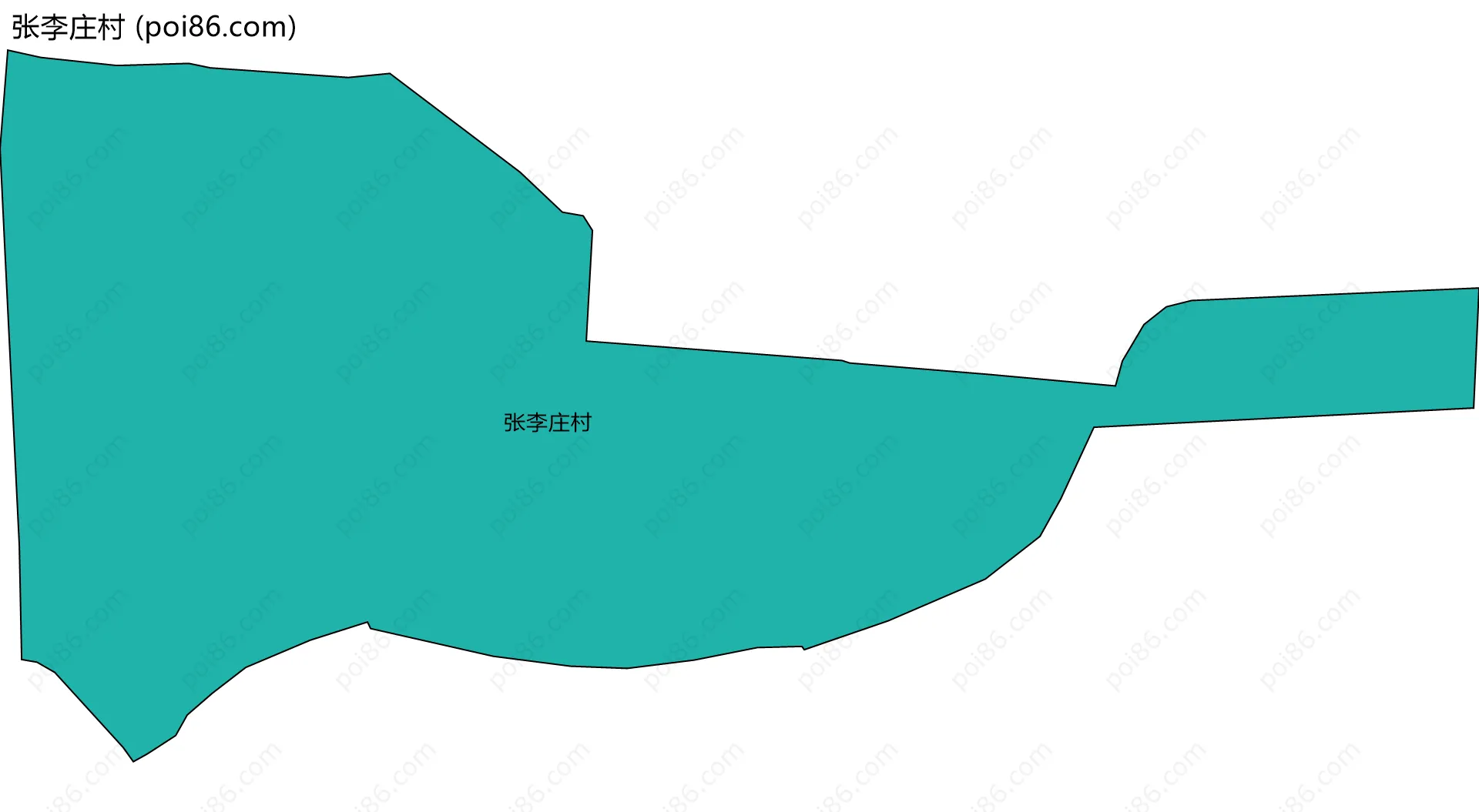 张李庄村边界地图