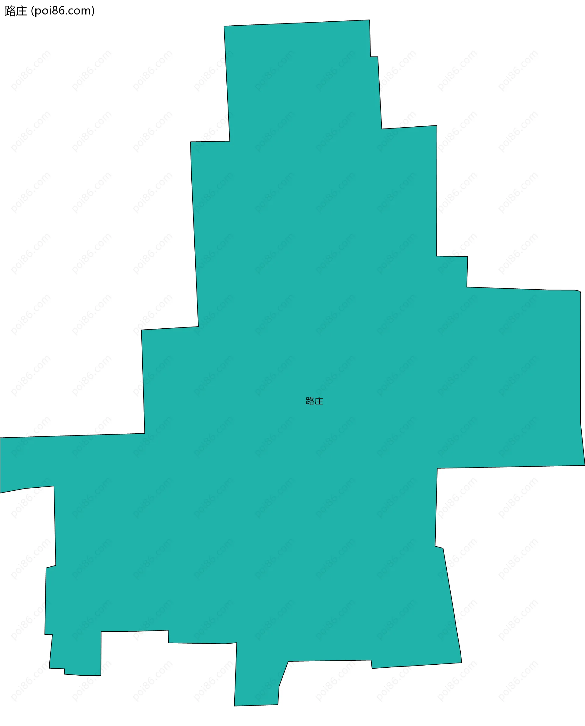 路庄边界地图