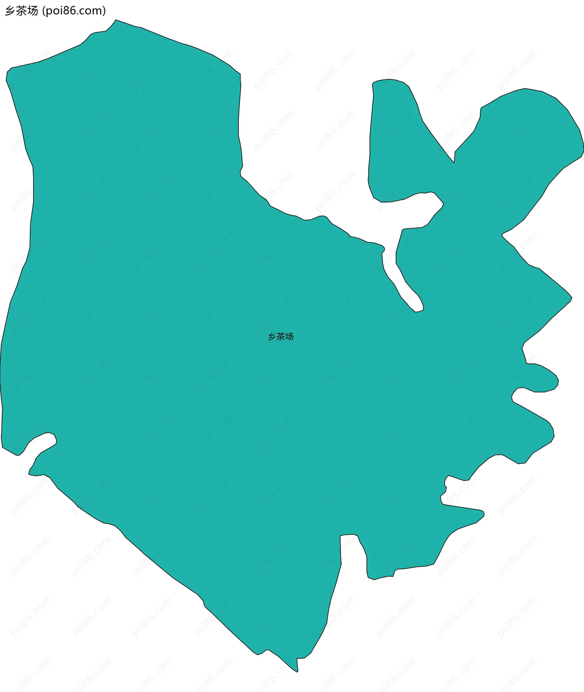 乡茶场边界地图