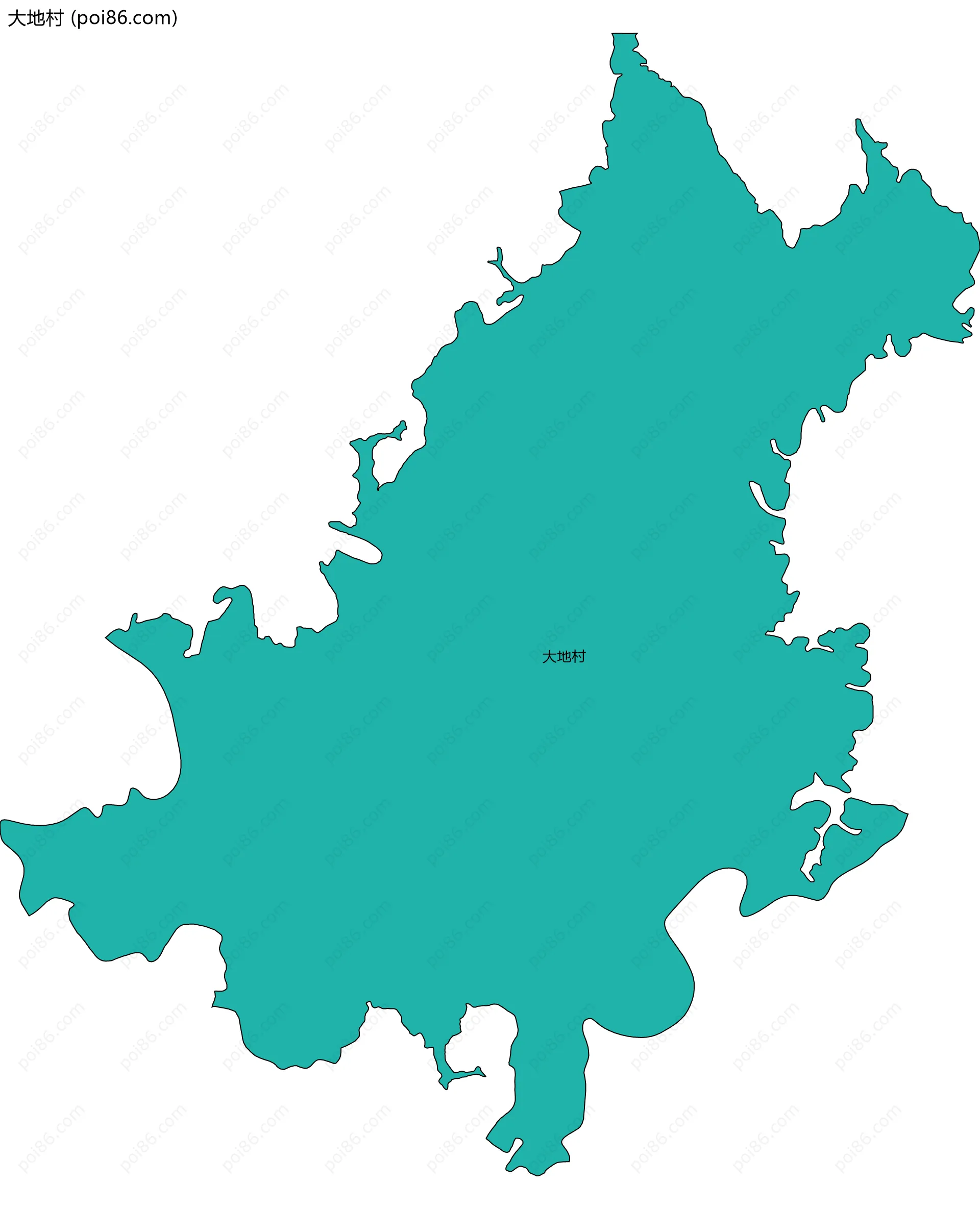大地村边界地图