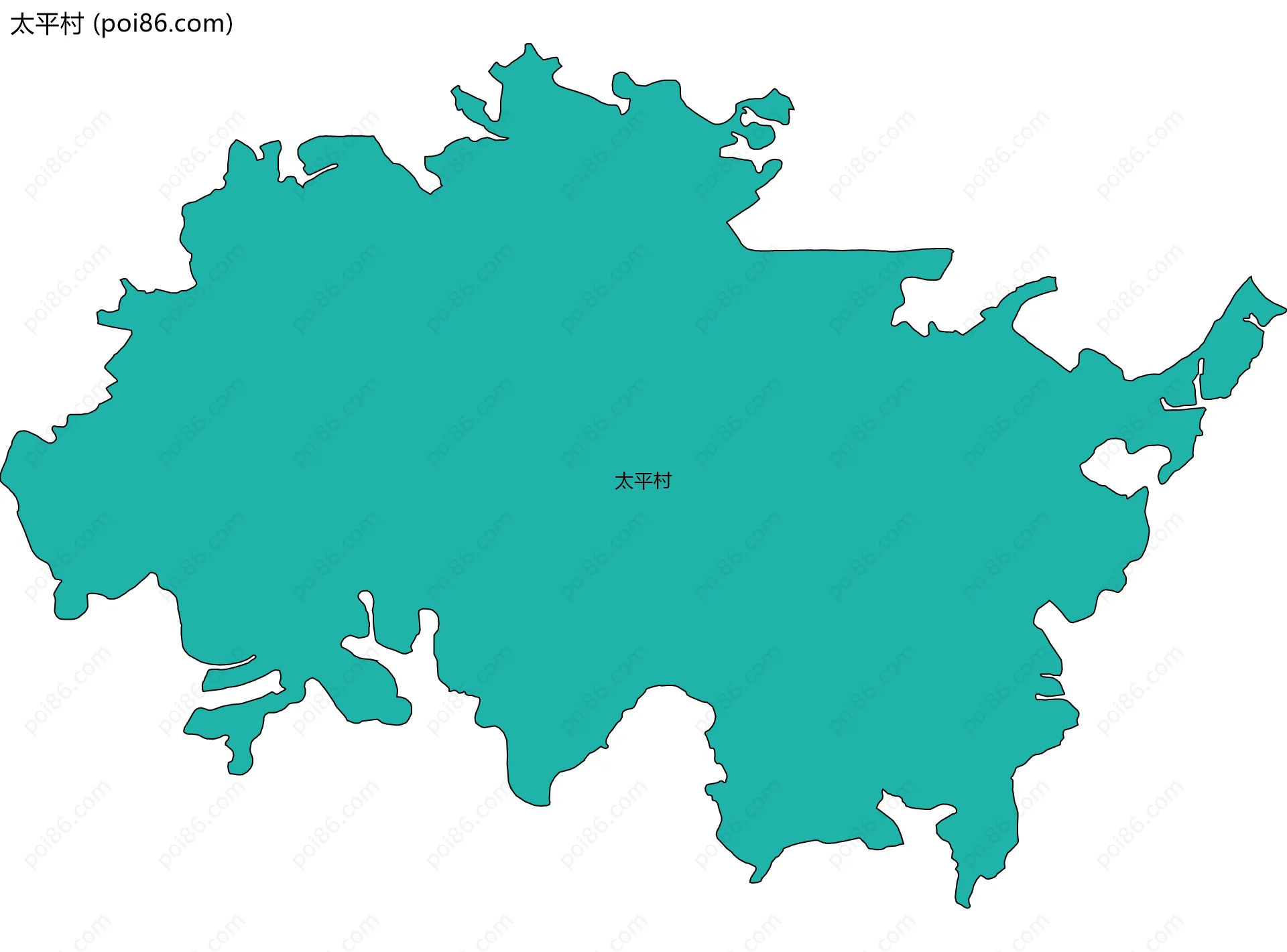 太平村边界地图