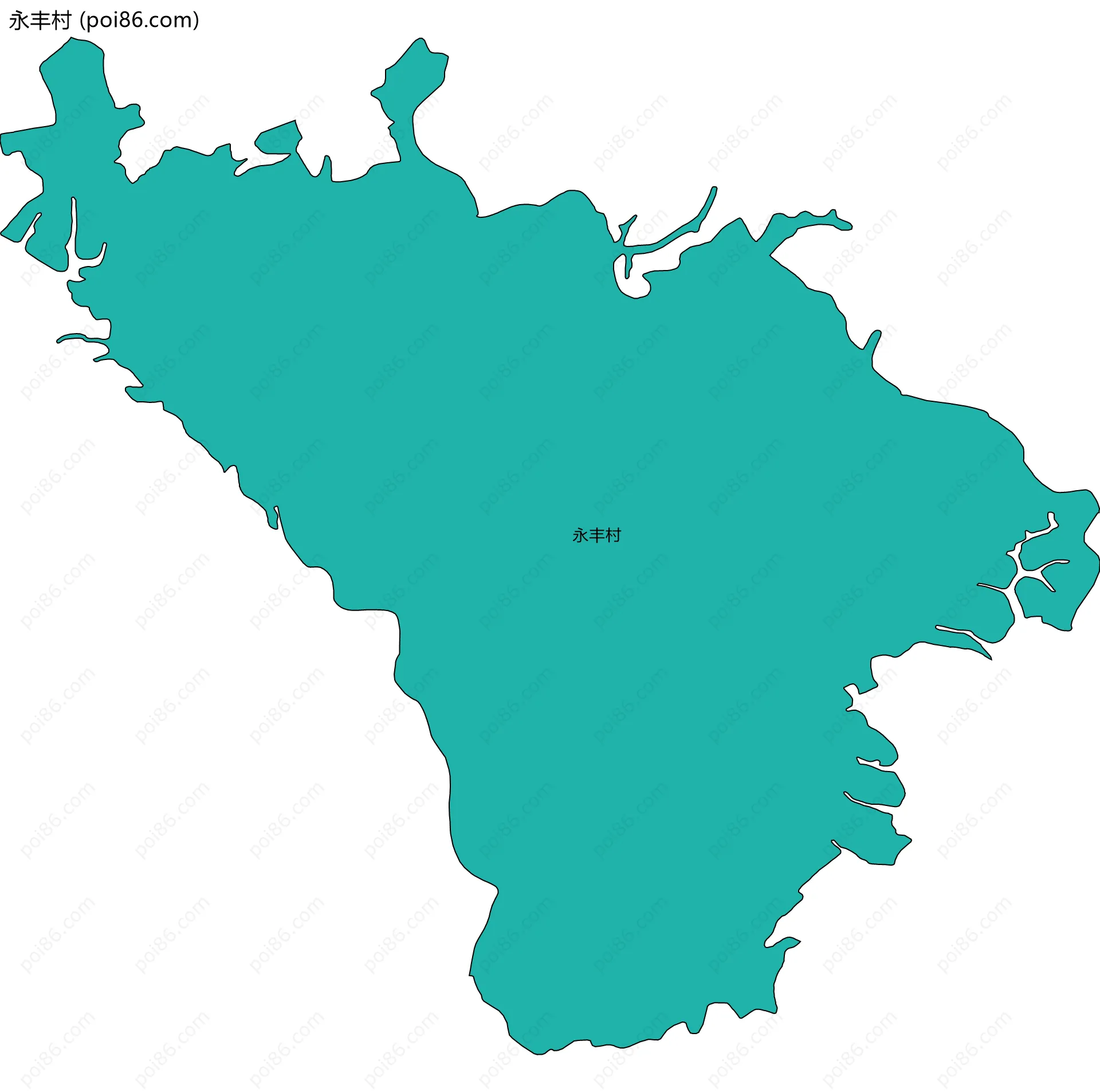 永丰村边界地图