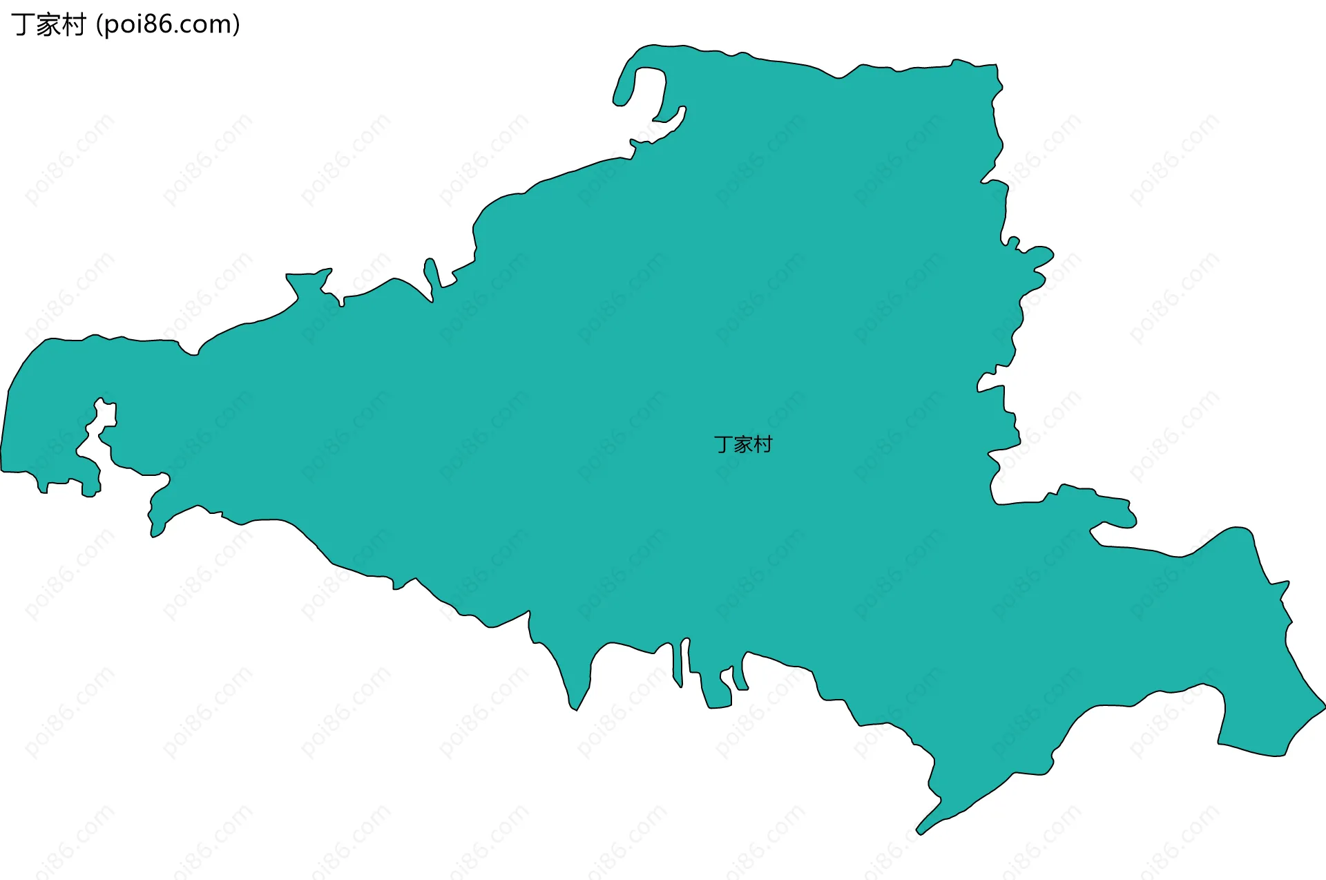 丁家村边界地图