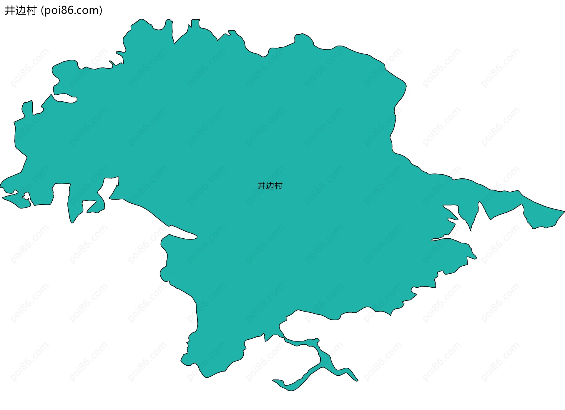 井边村边界地图