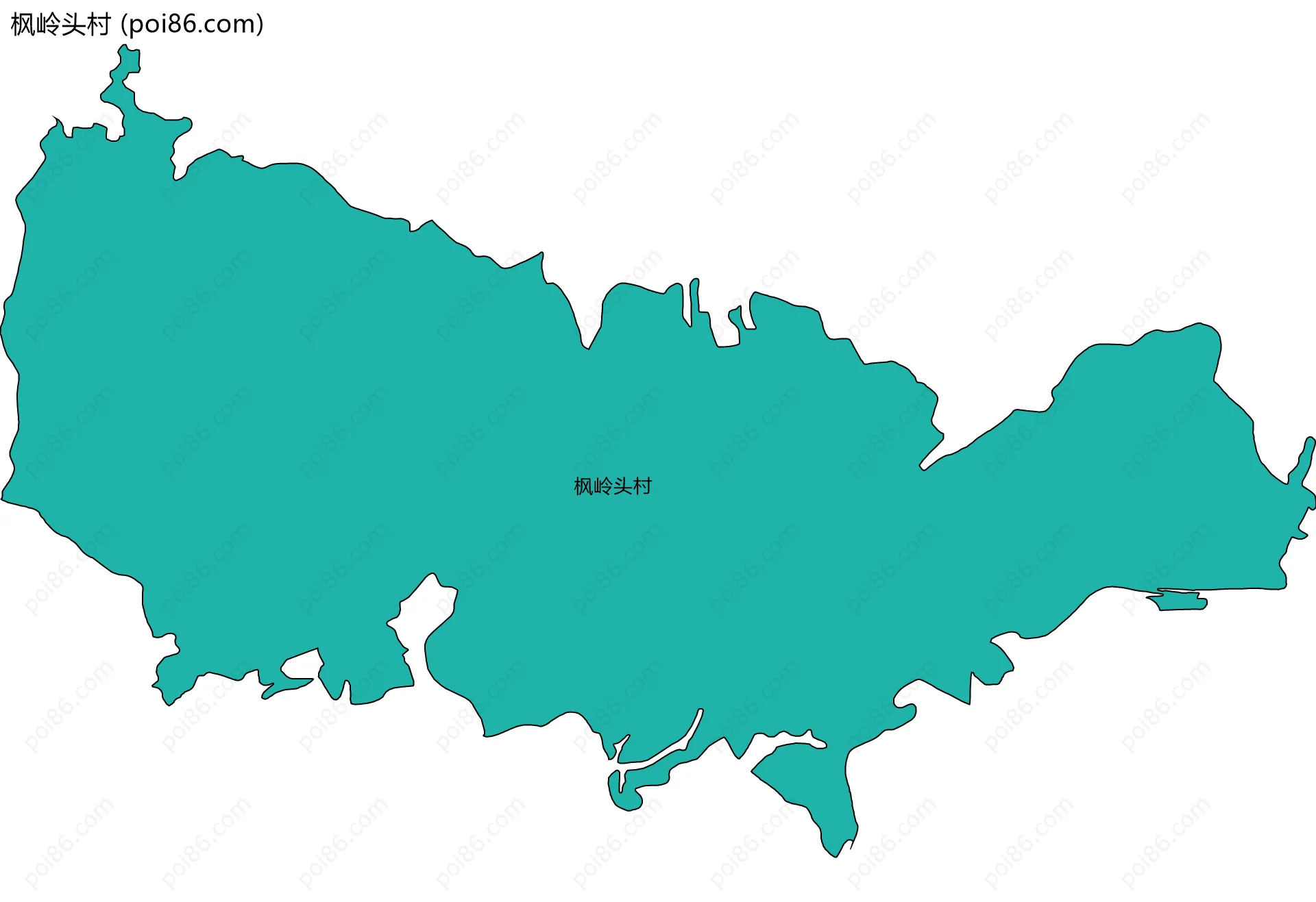 枫岭头村边界地图