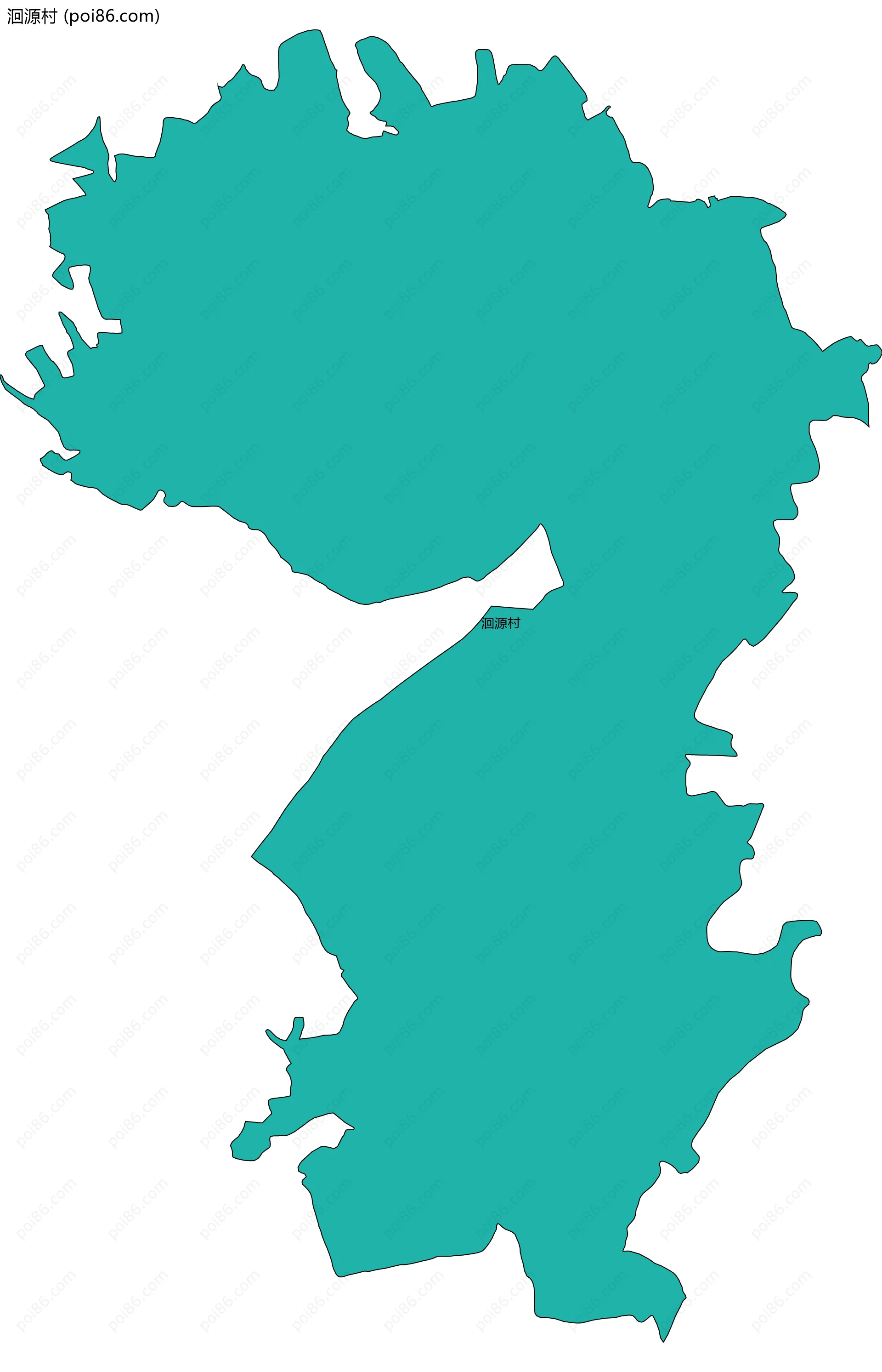 洄源村边界地图