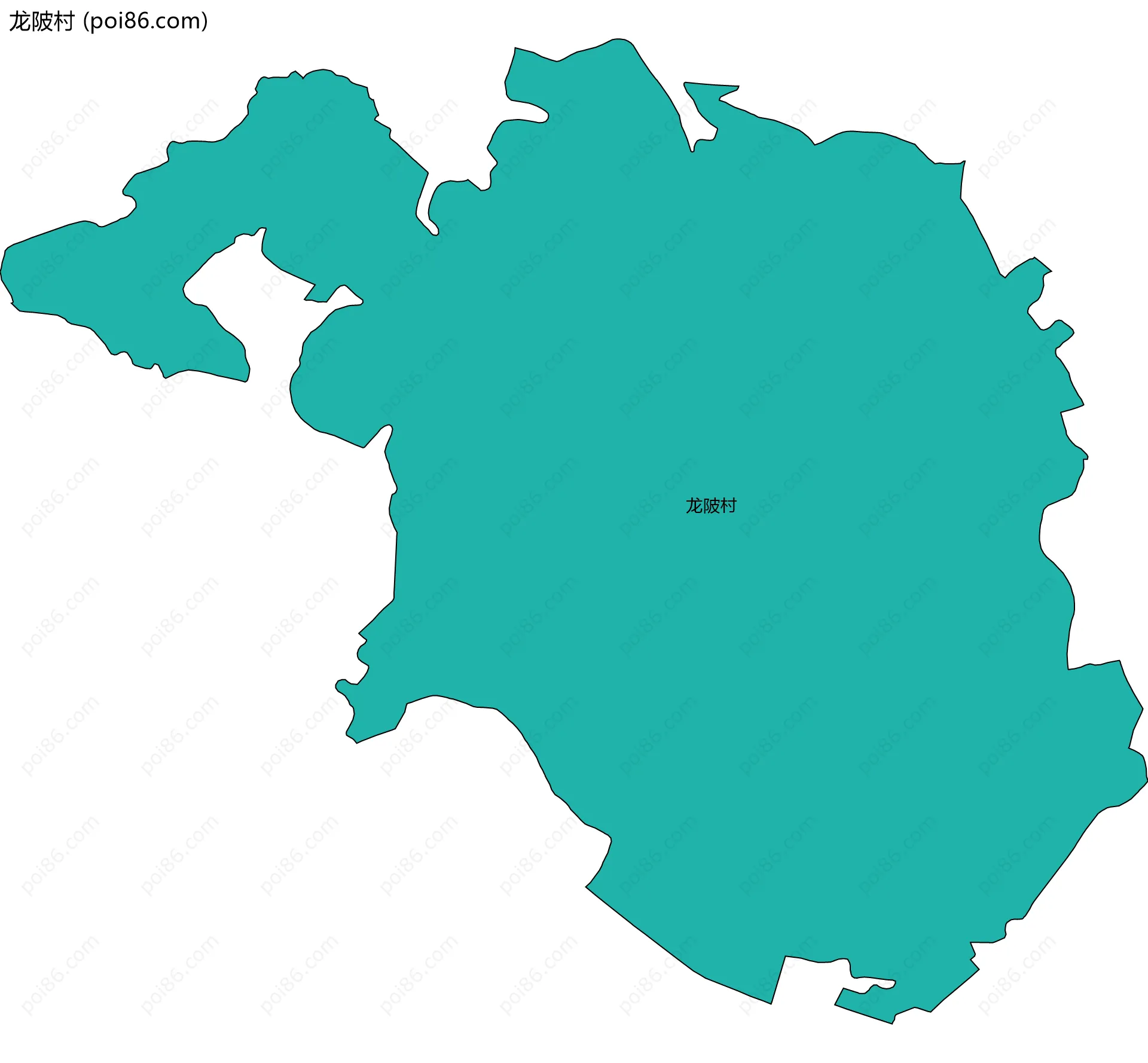 龙陂村边界地图