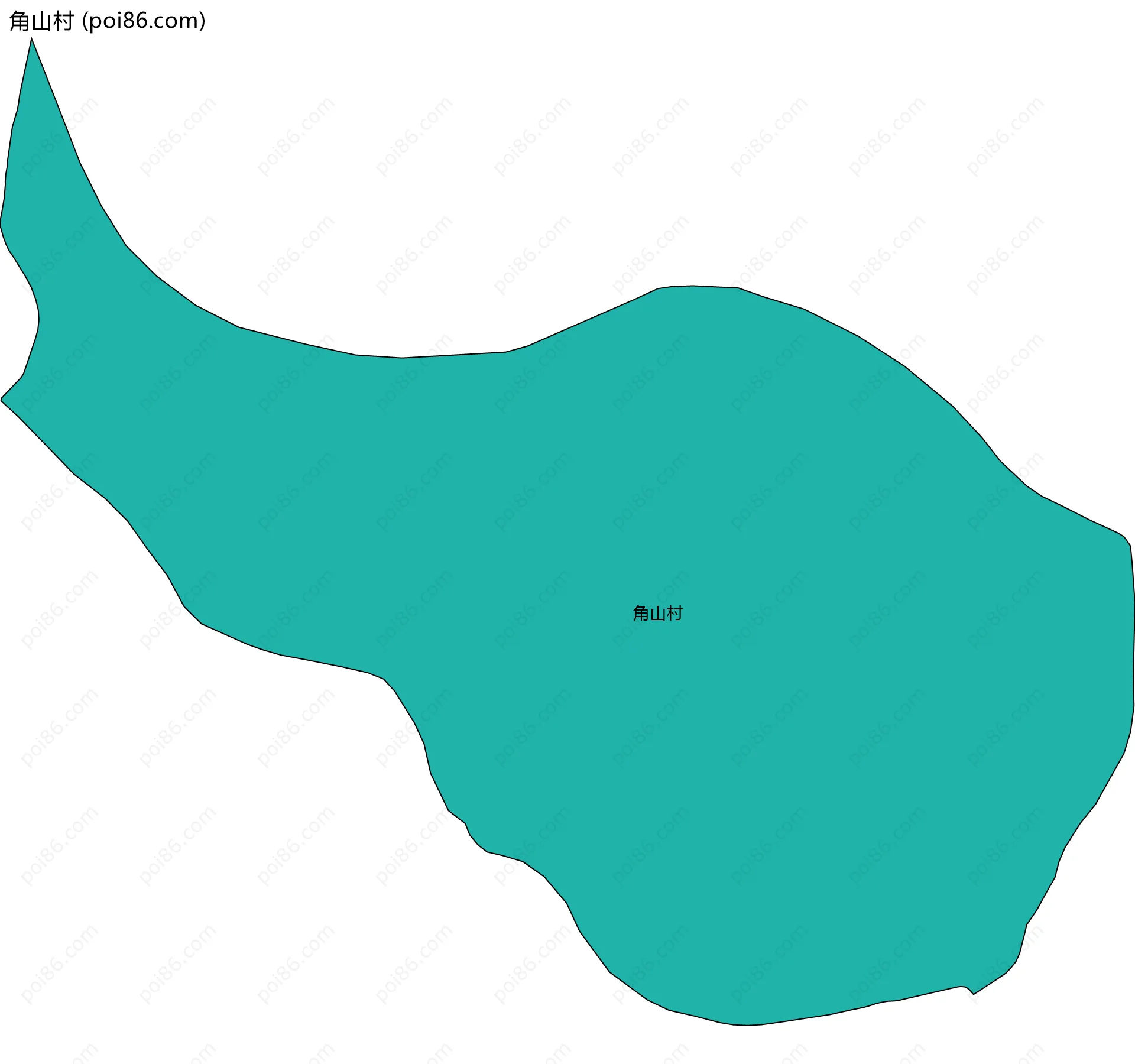 角山村边界地图