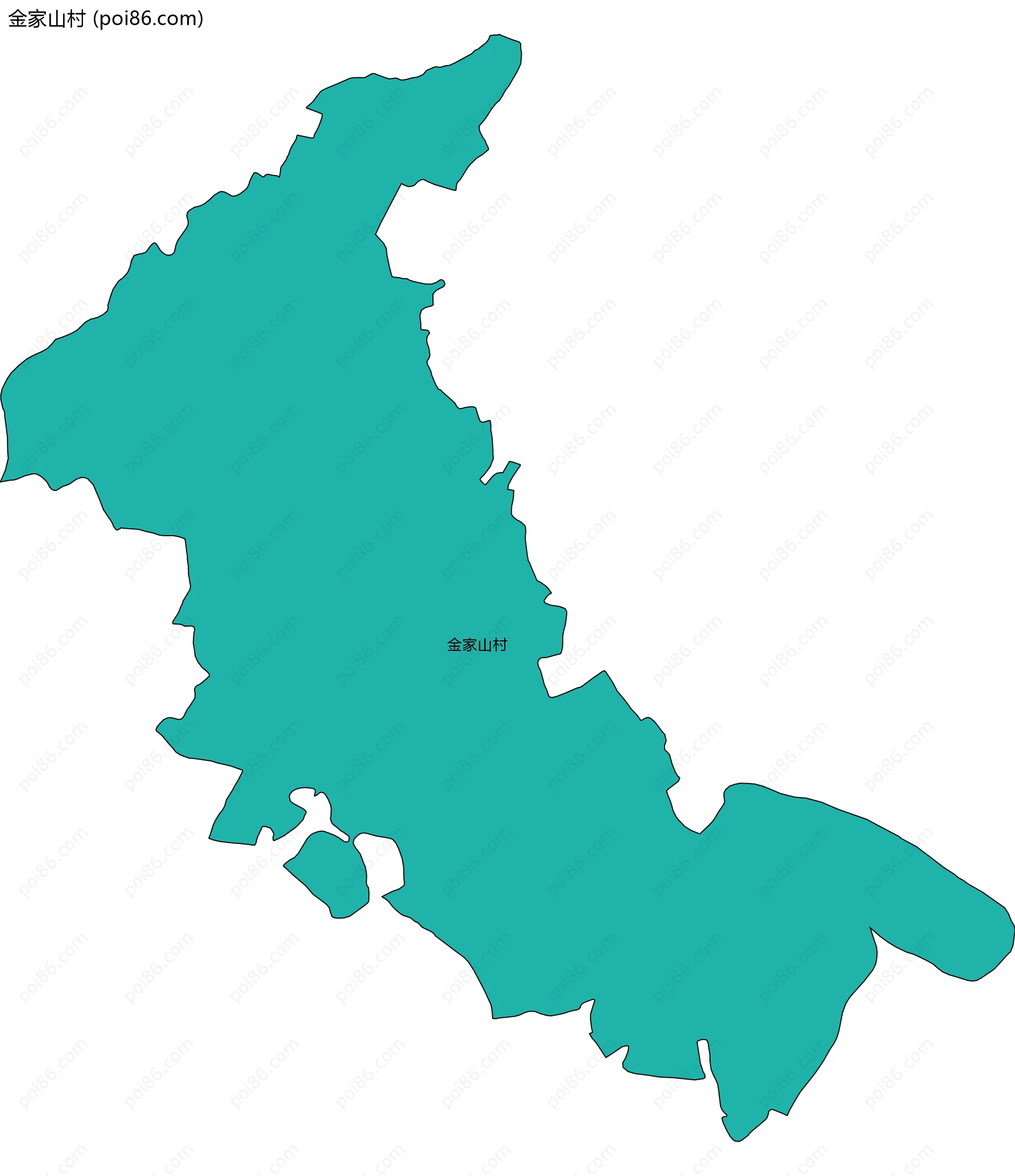 金家山村边界地图