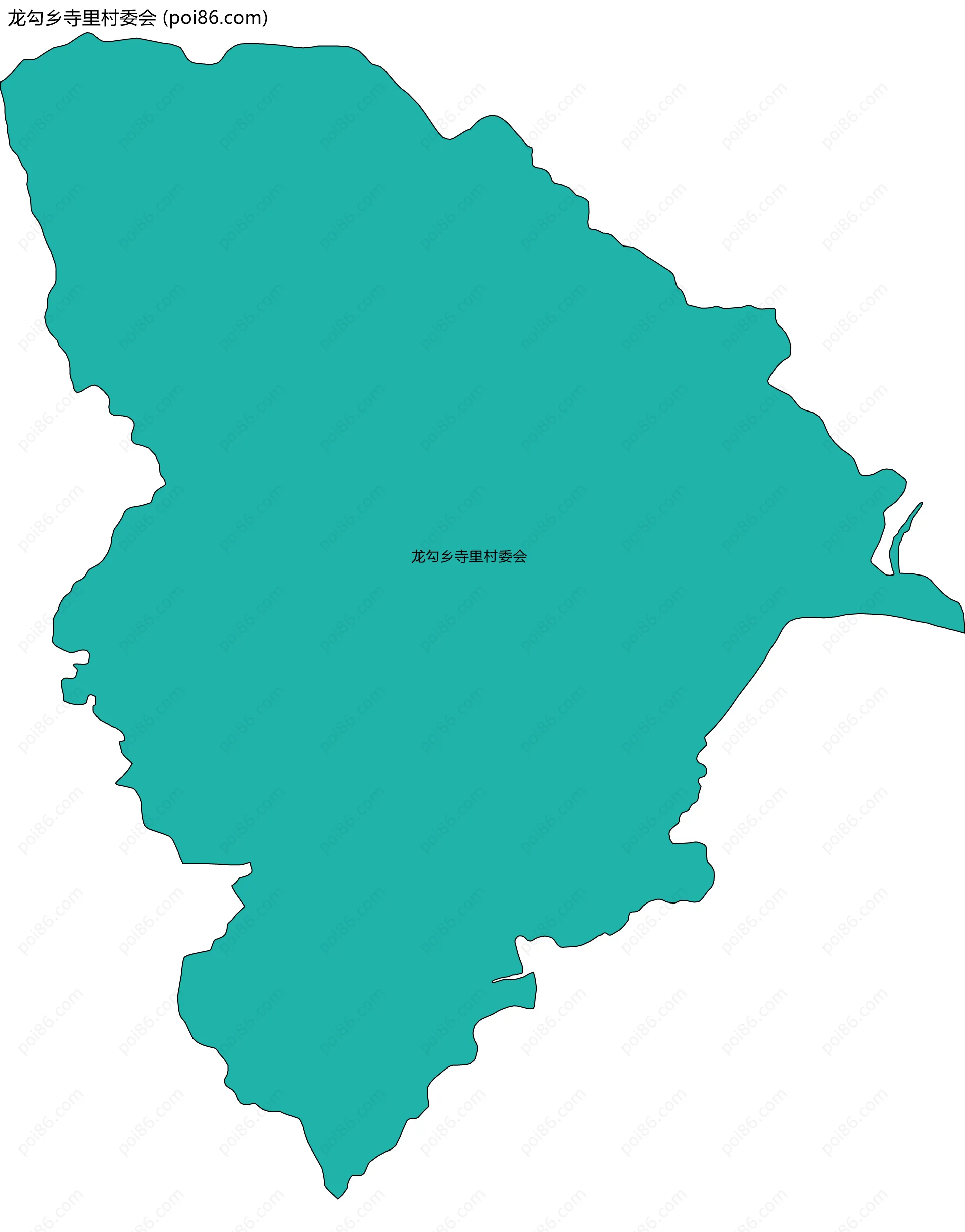 龙勾乡寺里村委会边界地图