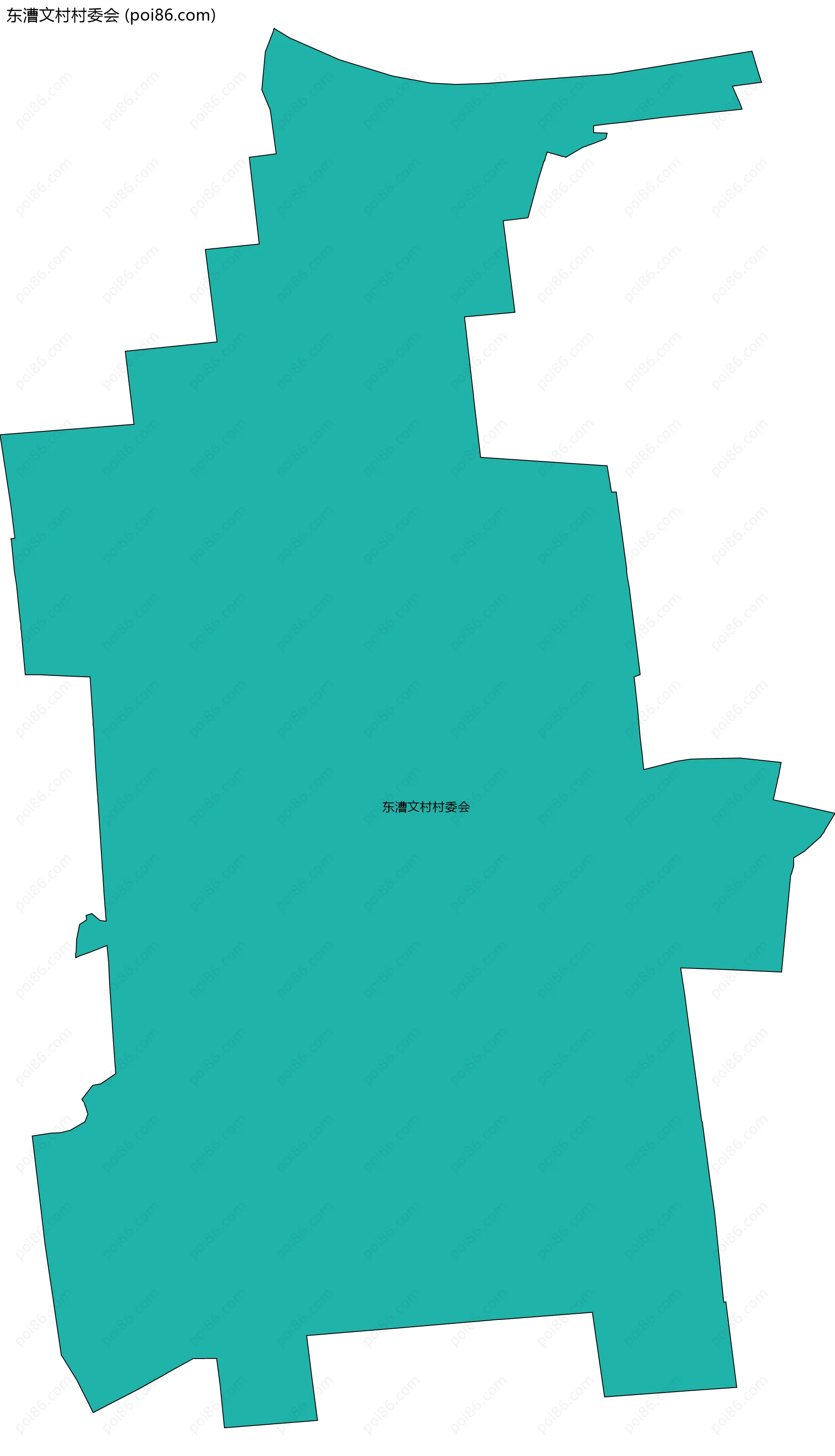 东漕文村村委会边界地图