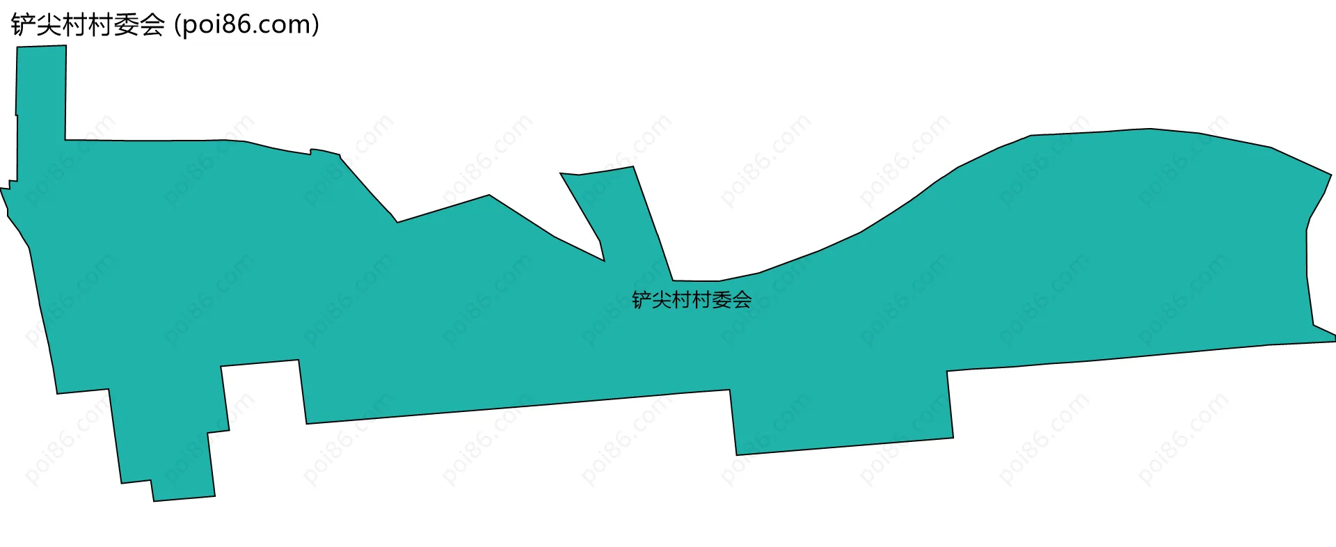 铲尖村村委会边界地图