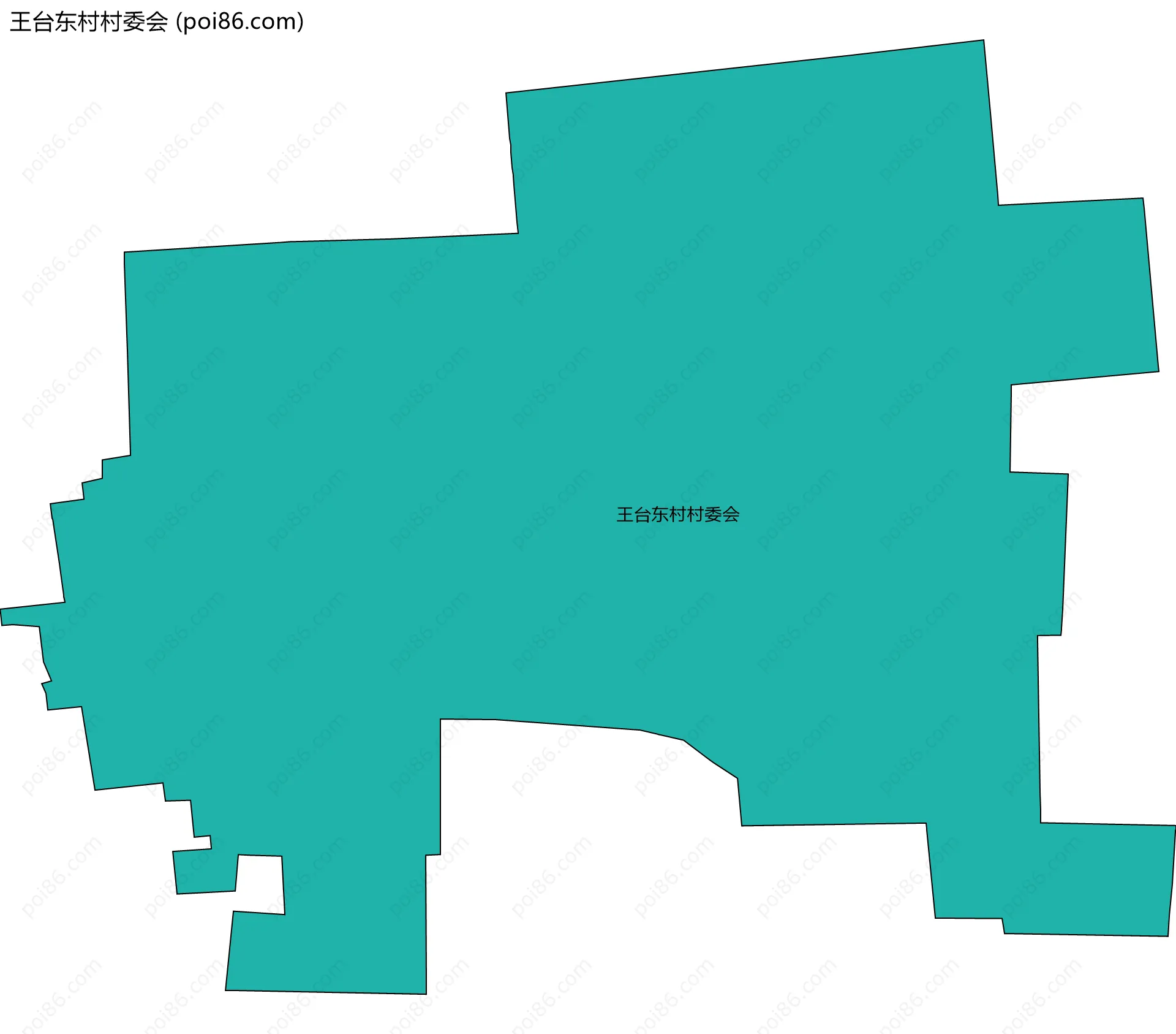 王台东村村委会边界地图