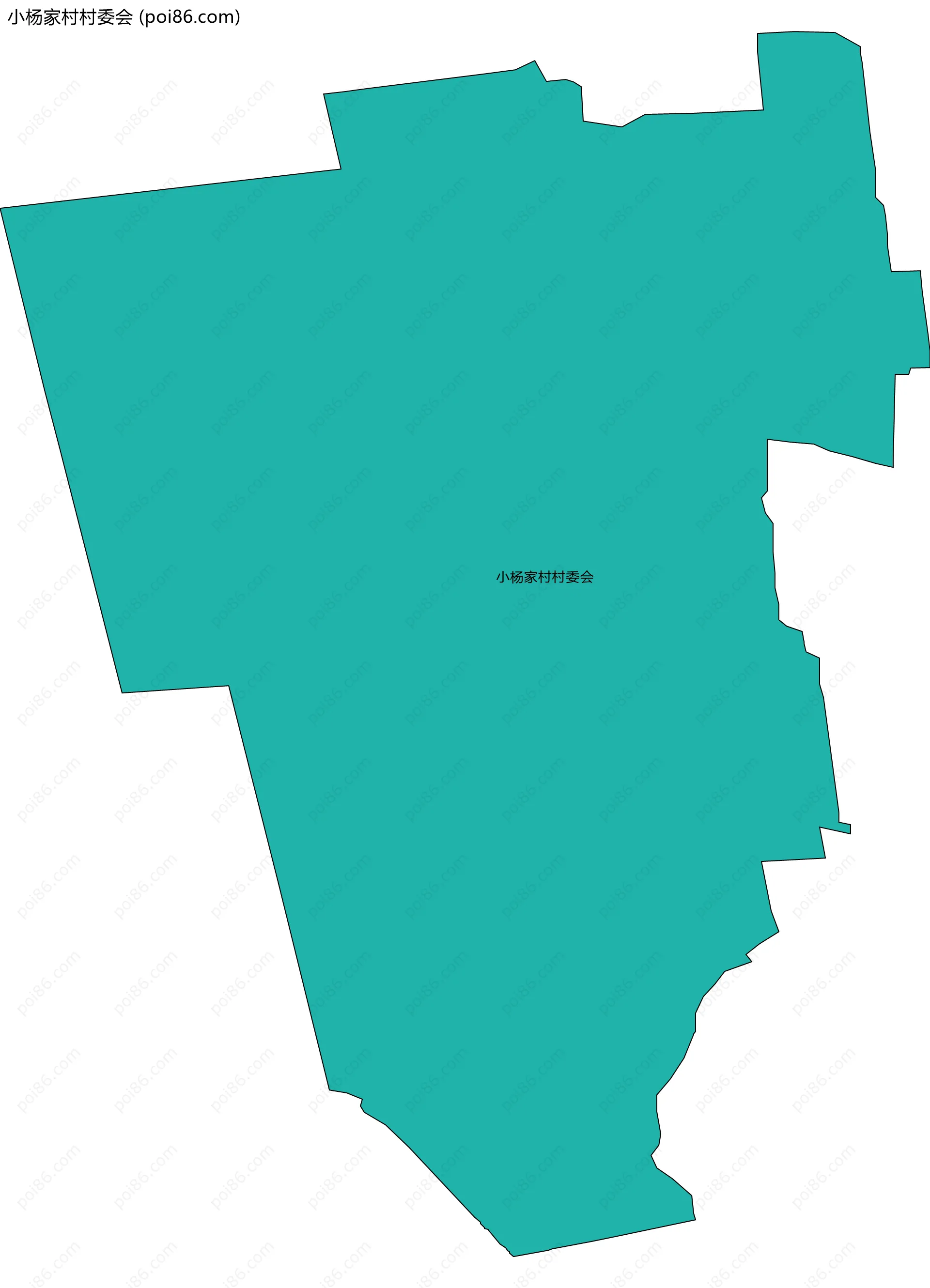 小杨家村村委会边界地图