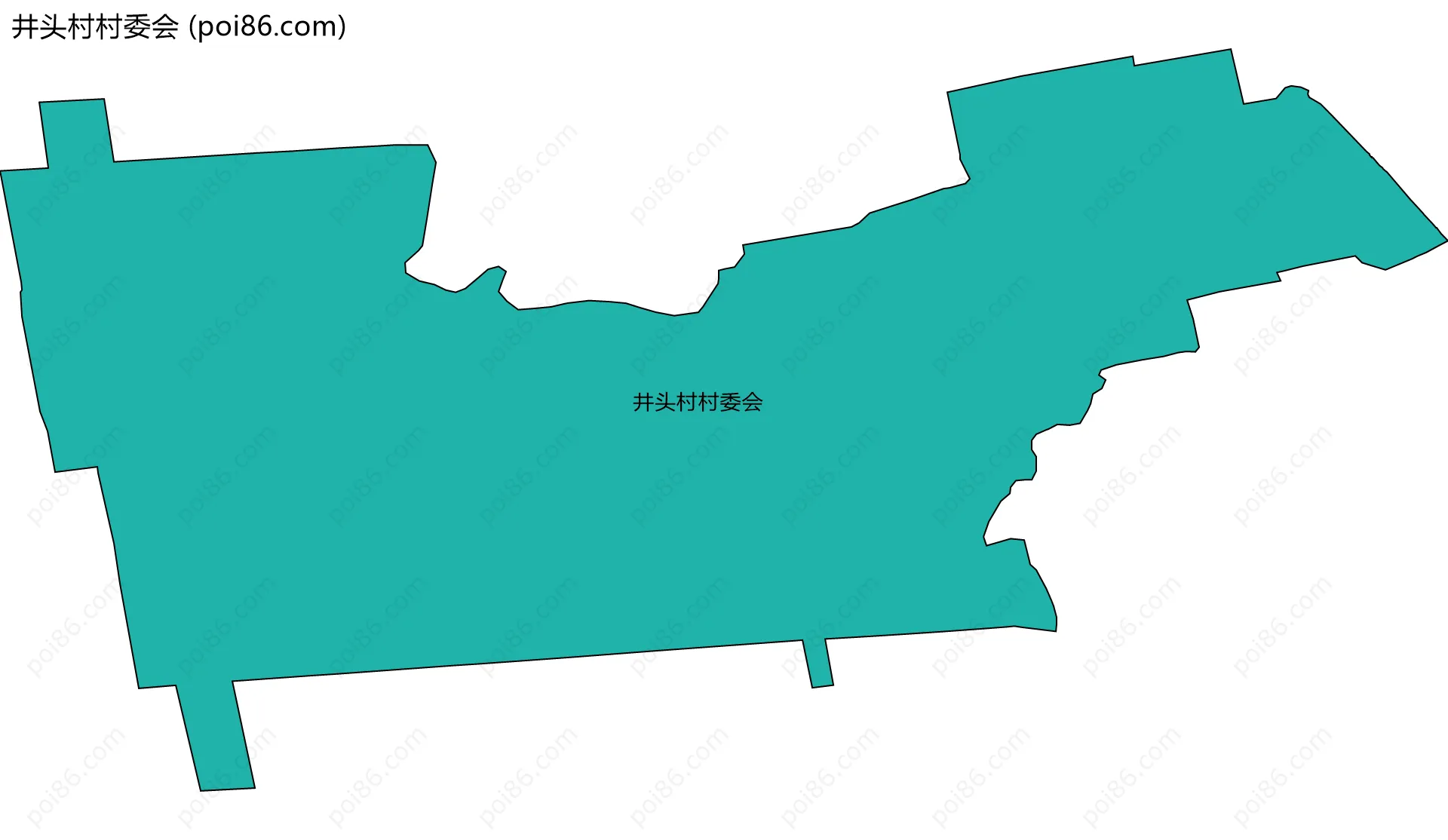 井头村村委会边界地图