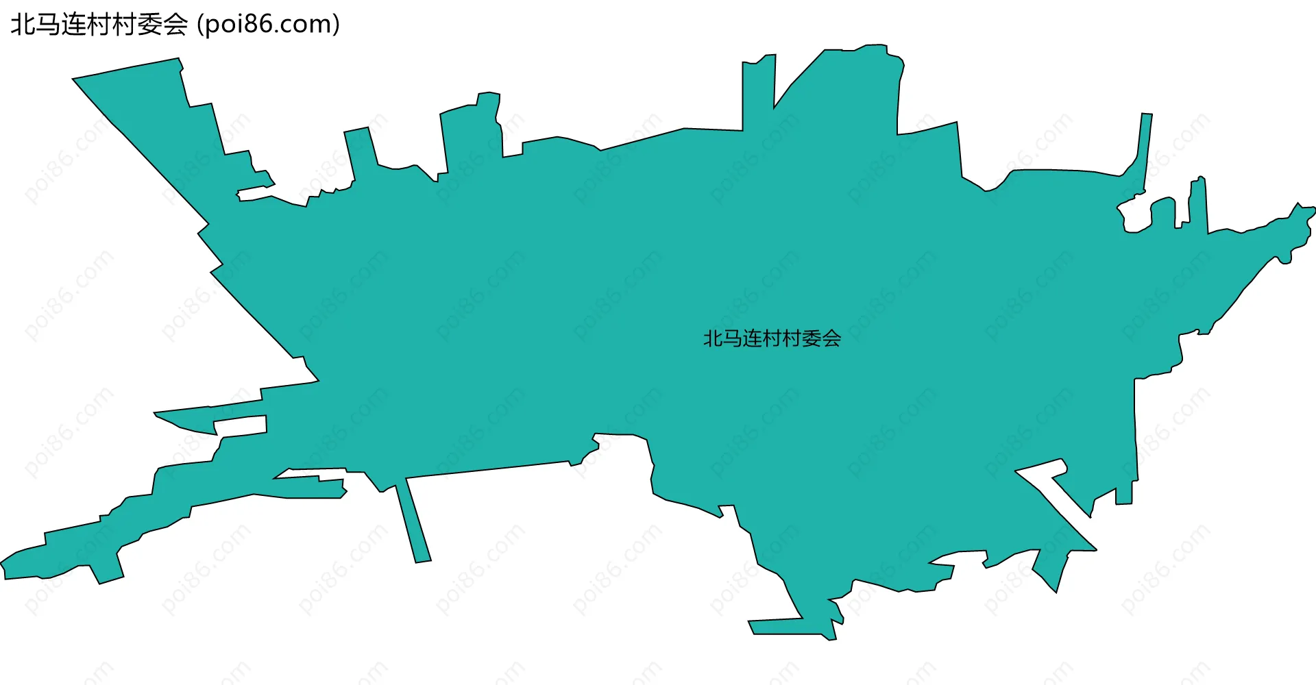 北马连村村委会边界地图