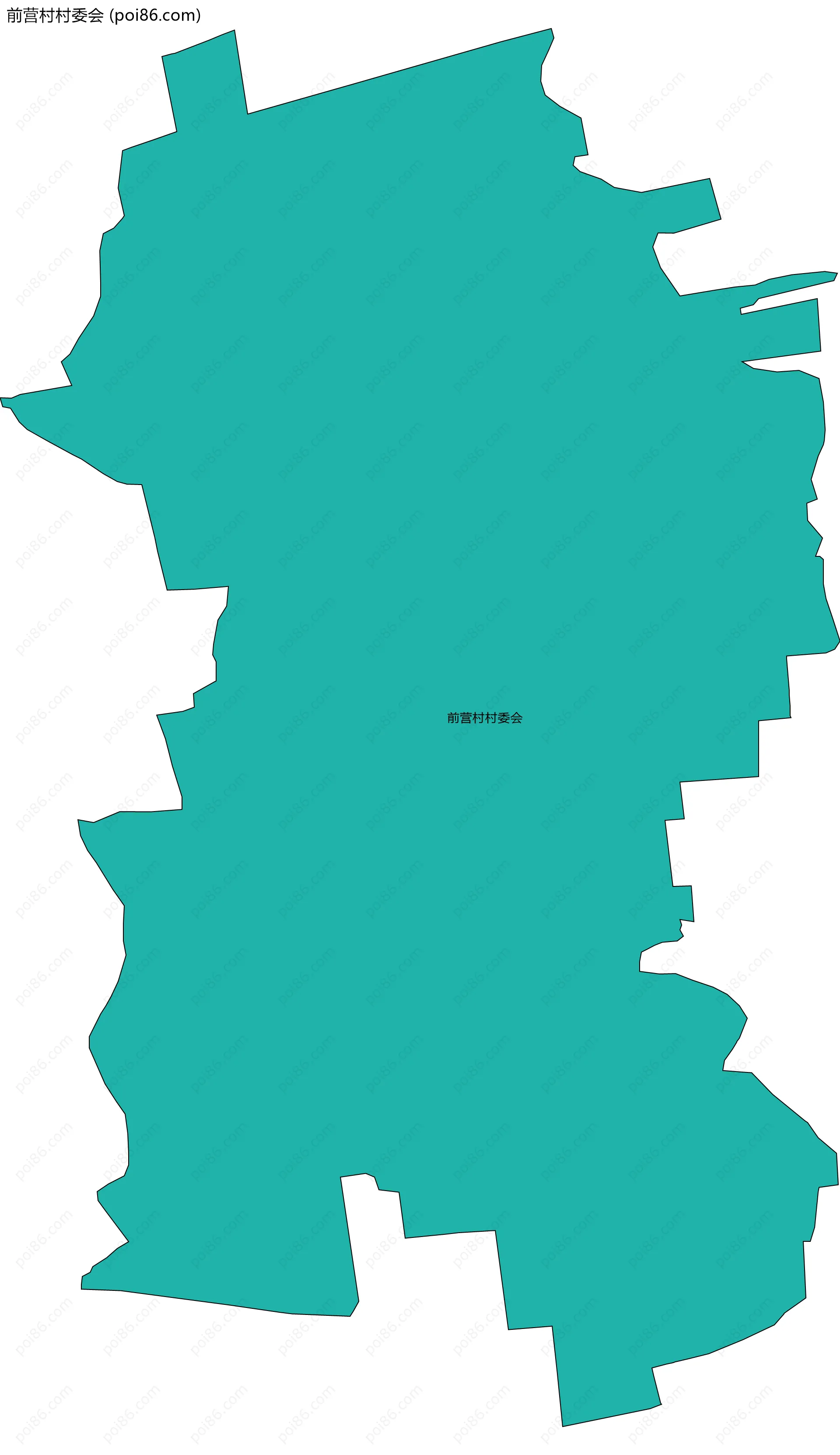 前营村村委会边界地图