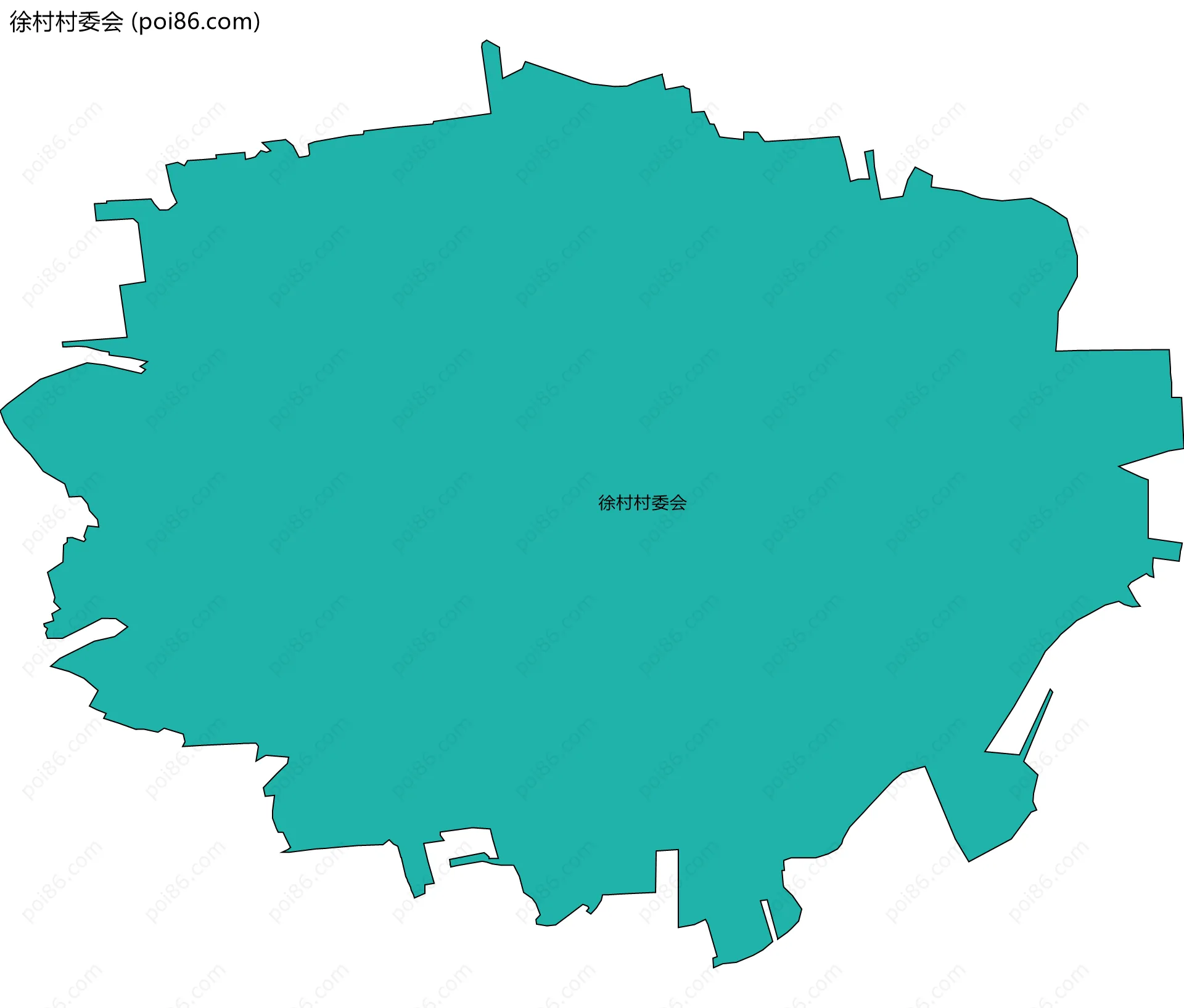 徐村村委会边界地图