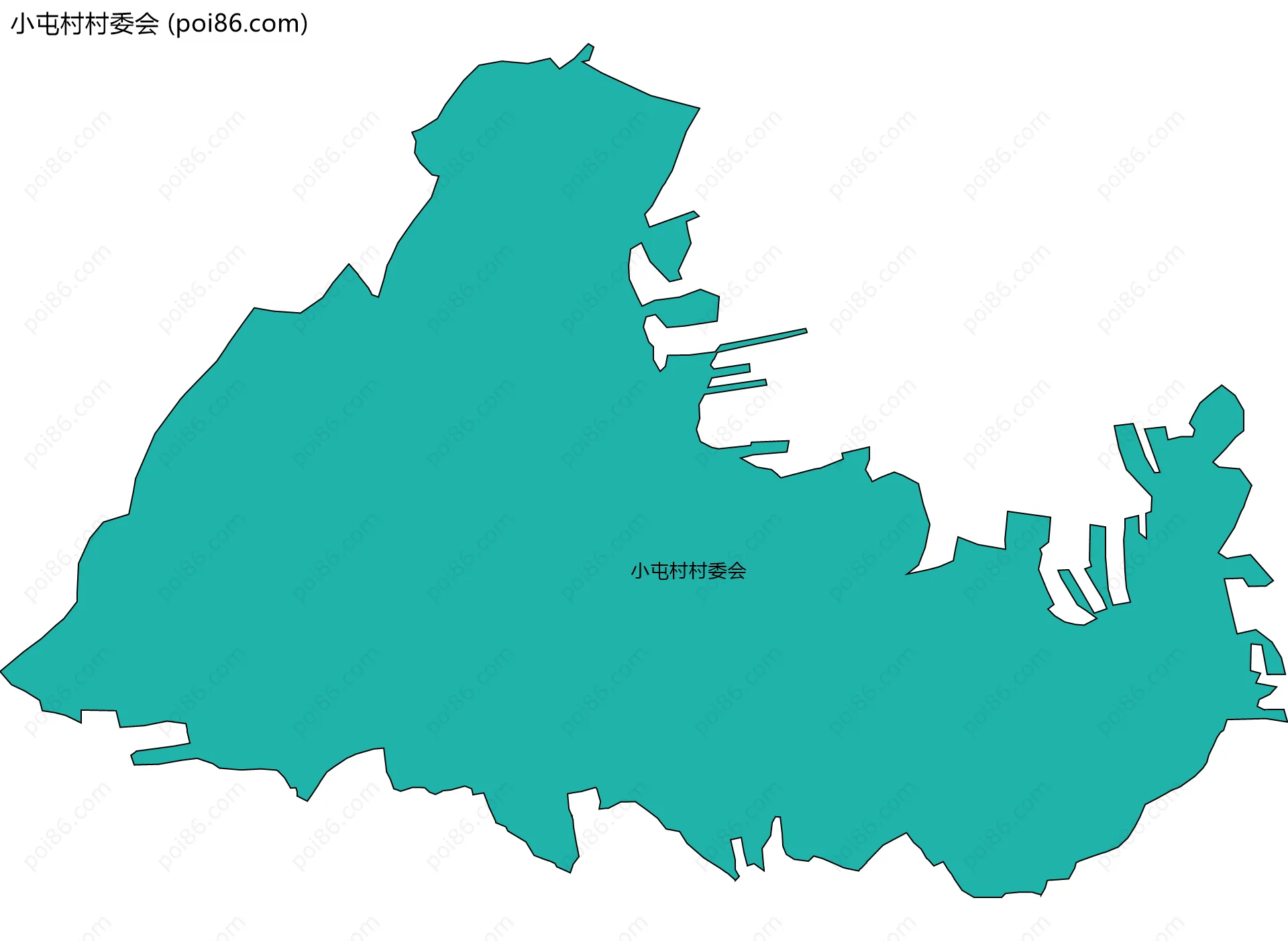 小屯村村委会边界地图
