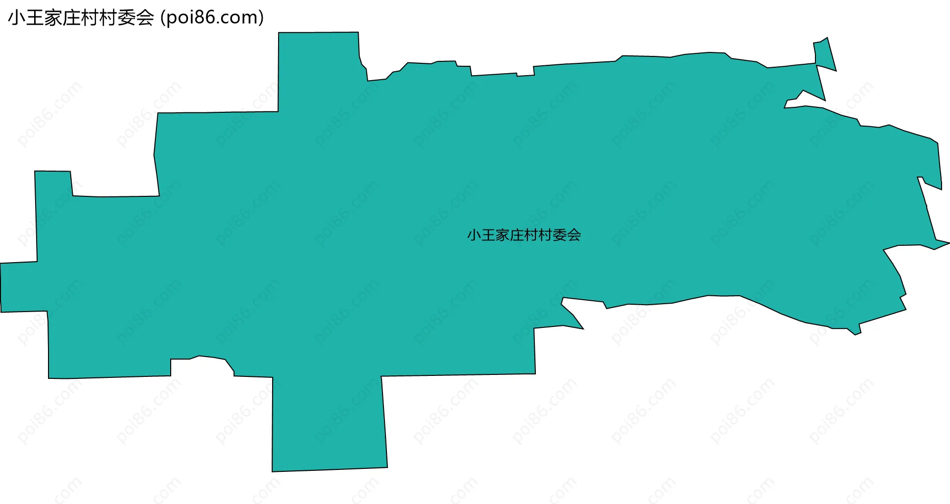 小王家庄村村委会边界地图
