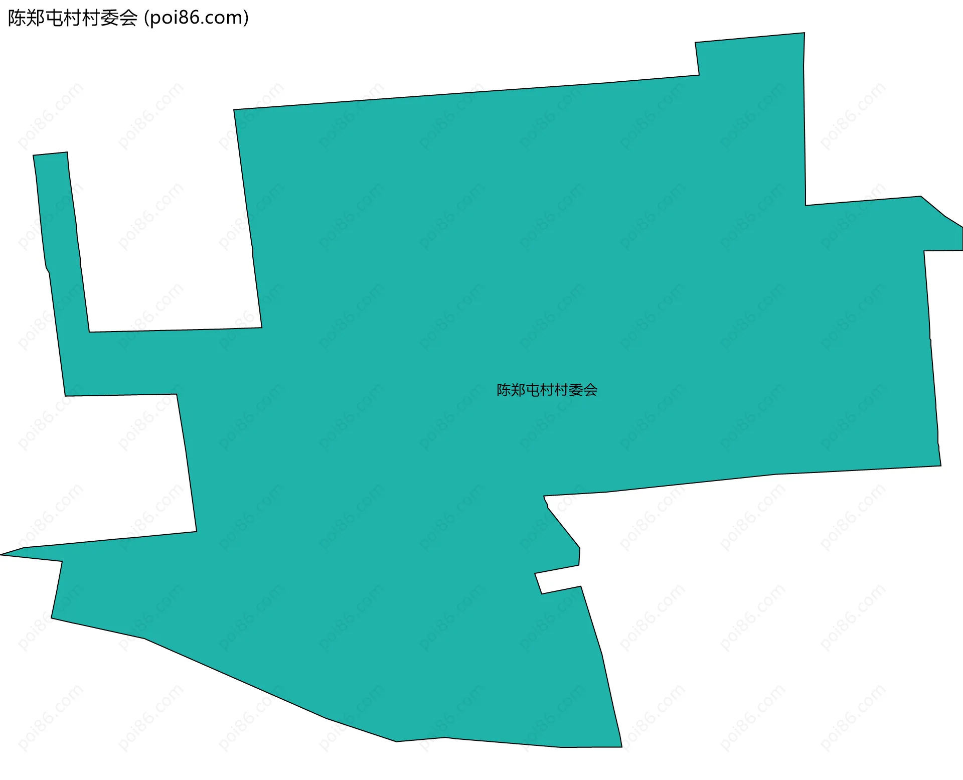 陈郑屯村村委会边界地图