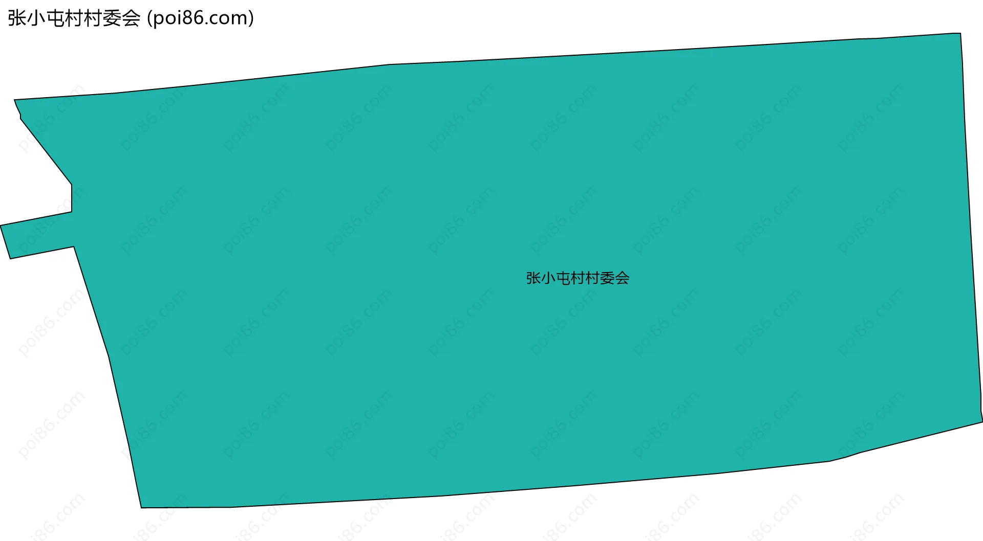 张小屯村村委会边界地图