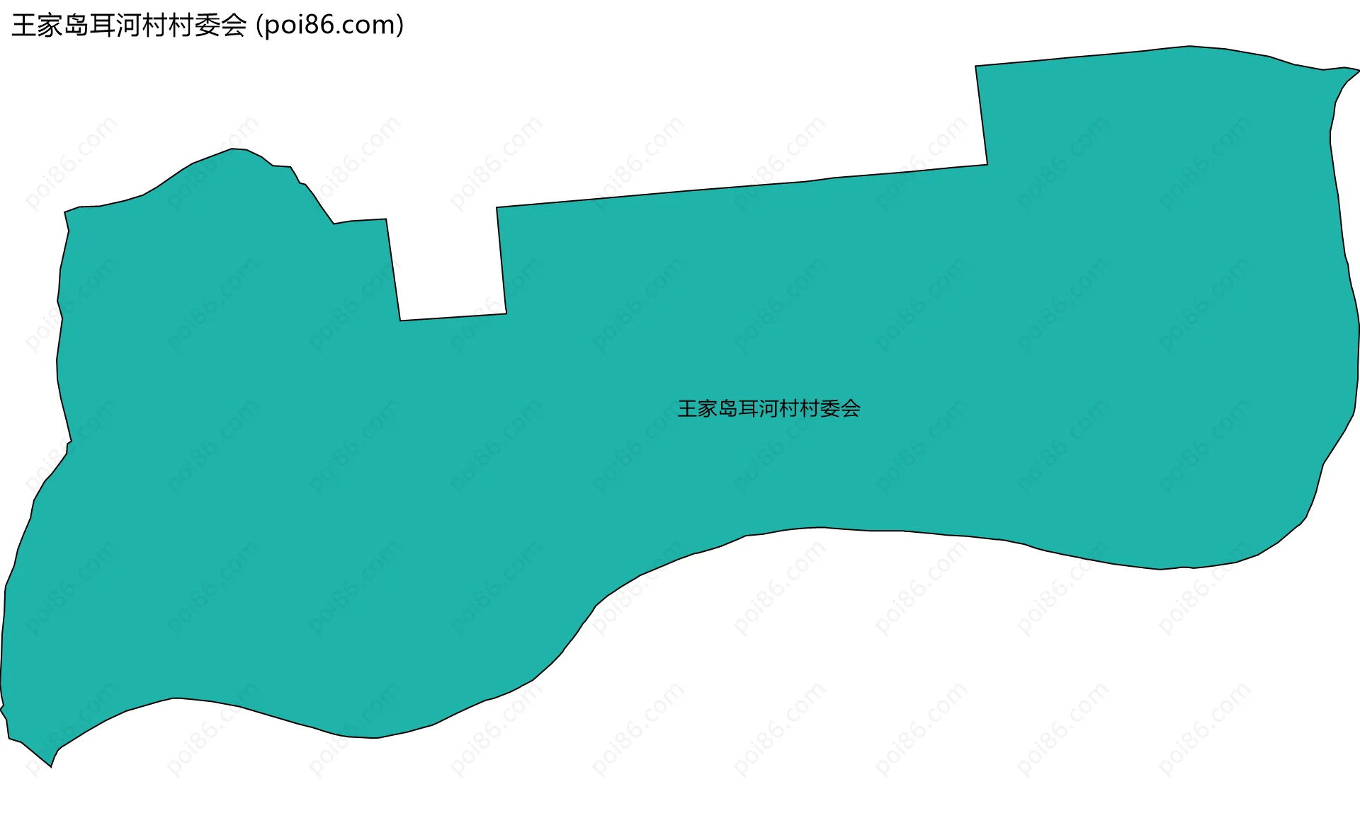 王家岛耳河村村委会边界地图